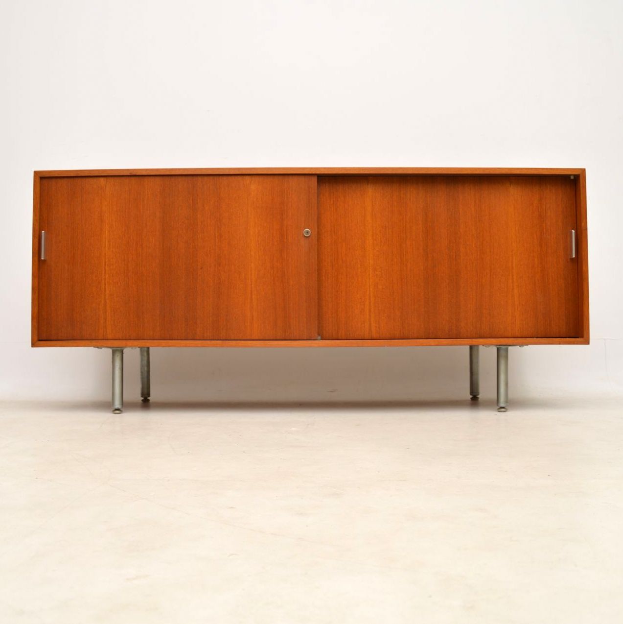 1960s Vintage Teak & Steel Sideboard (1 of 1)