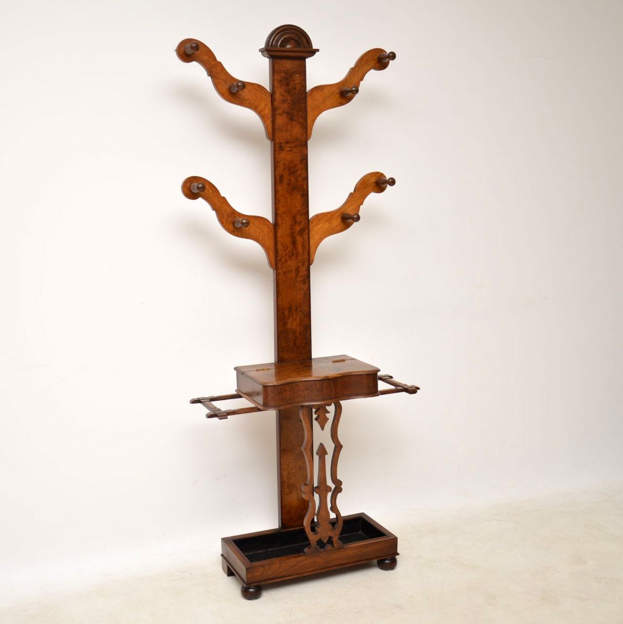Antique Victorian Pollard Oak Tree Hall Stand (1 of 1)