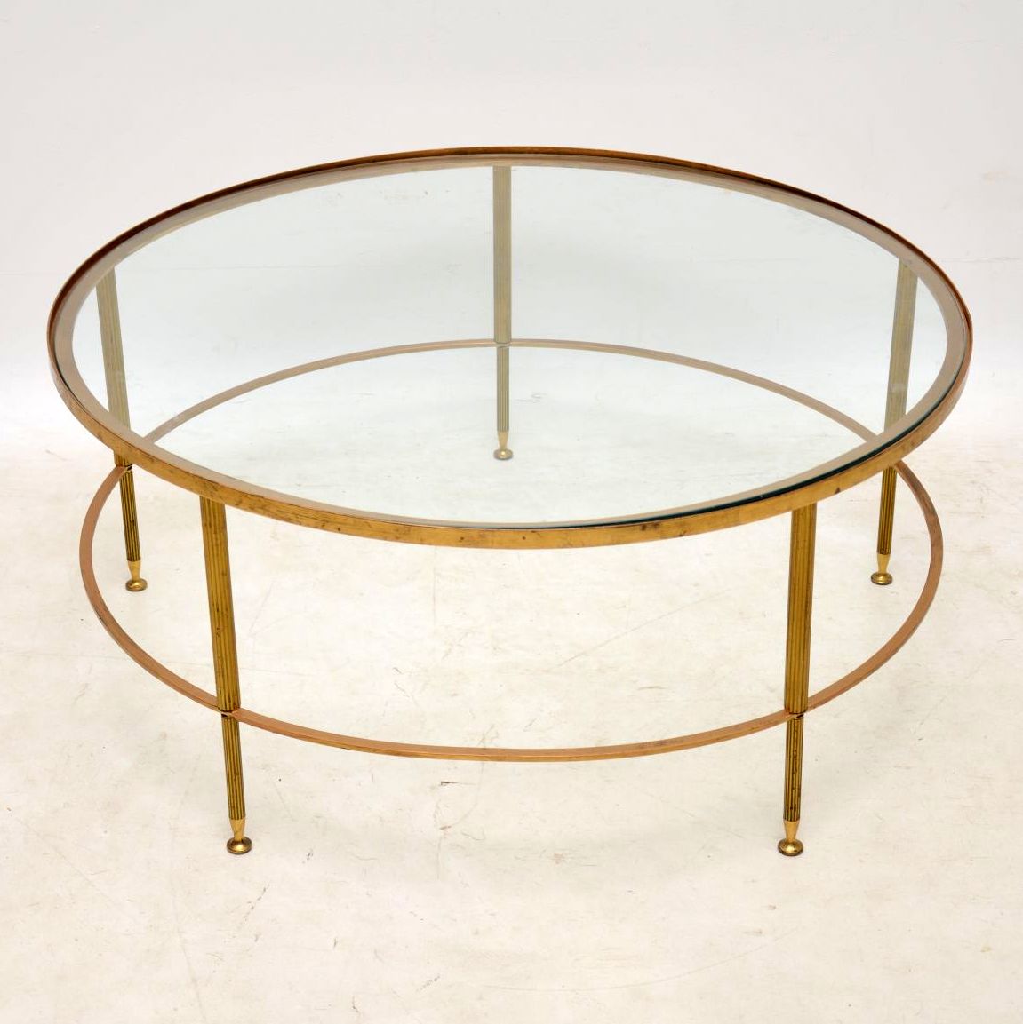 1960s French Brass & Glass Coffee Table (1 of 1) 1960s French Brass & Glass Coffee Table (1 of 1)