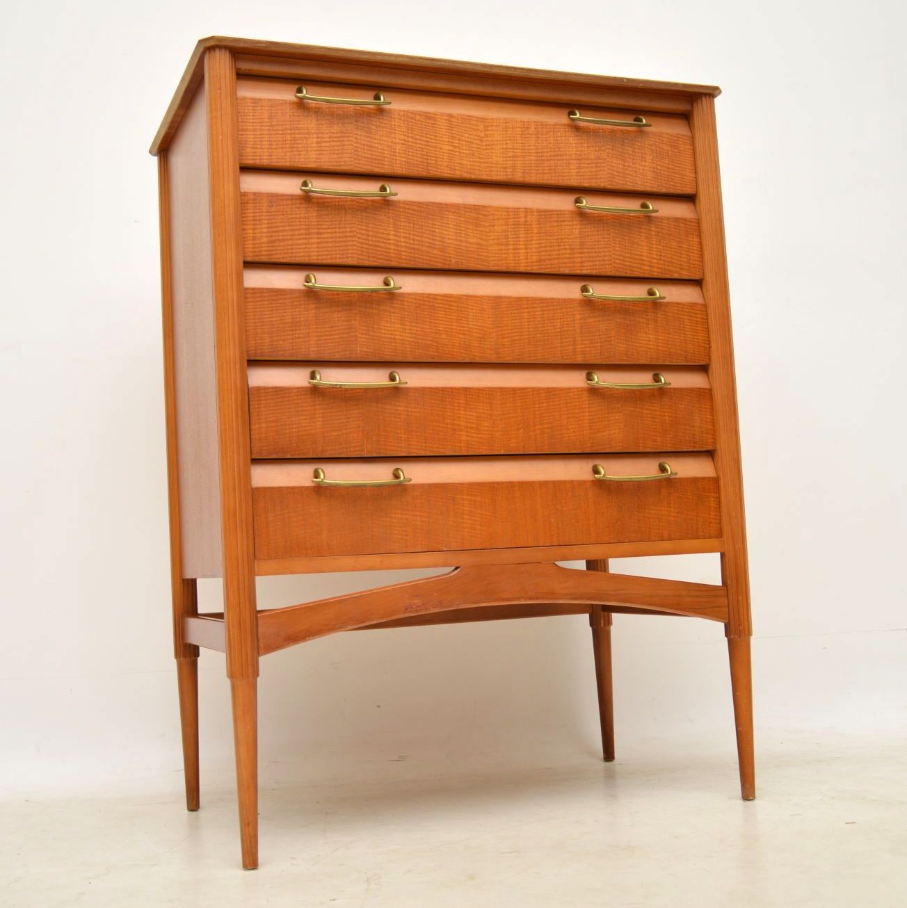 1960s Vintage Satinwood Chest of Drawers (1 of 1)