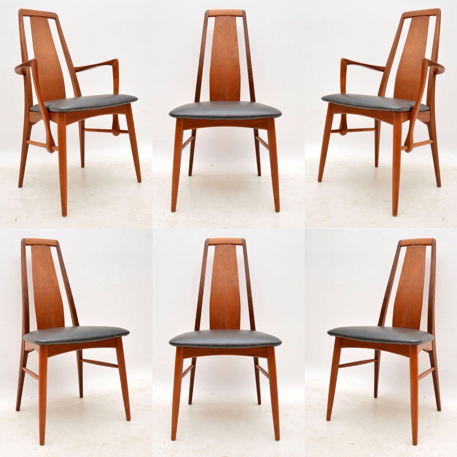 Set of Six Danish Vintage Dining Chairs by Niels Koefoed (1 of 1)