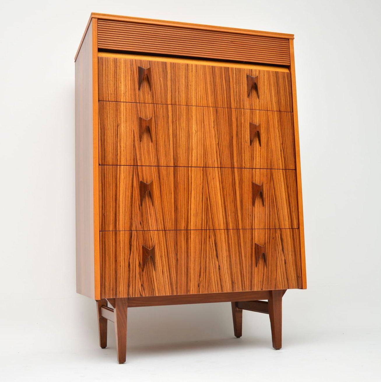 1960’s Vintage Walnut, Zebrano & Rosewood Chest of Drawers by Eon (1 of 1)