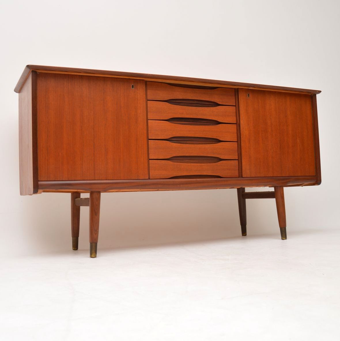 Teak Vintage Sideboard by Fredrik Kayser for Bahus 1960s (1 of 1)