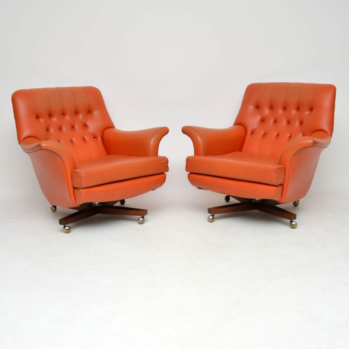 Pair of Vintage G Plan Swivel Armchairs 1960s (1 of 1)