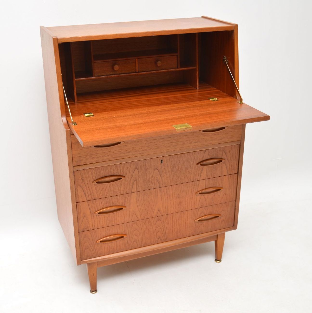 Vintage Teak Writing Bureau 1960s (1 of 1)