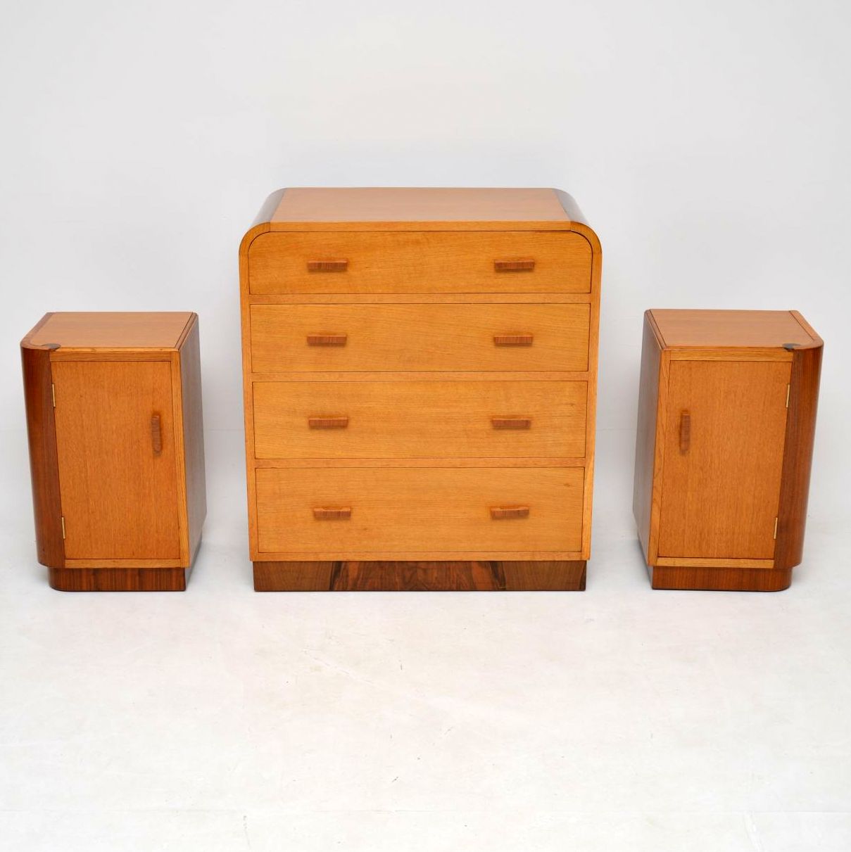 1950s Oak & Walnut Chest of Drawers / Bedside Cabinets by E. Gomme (1 of 1)