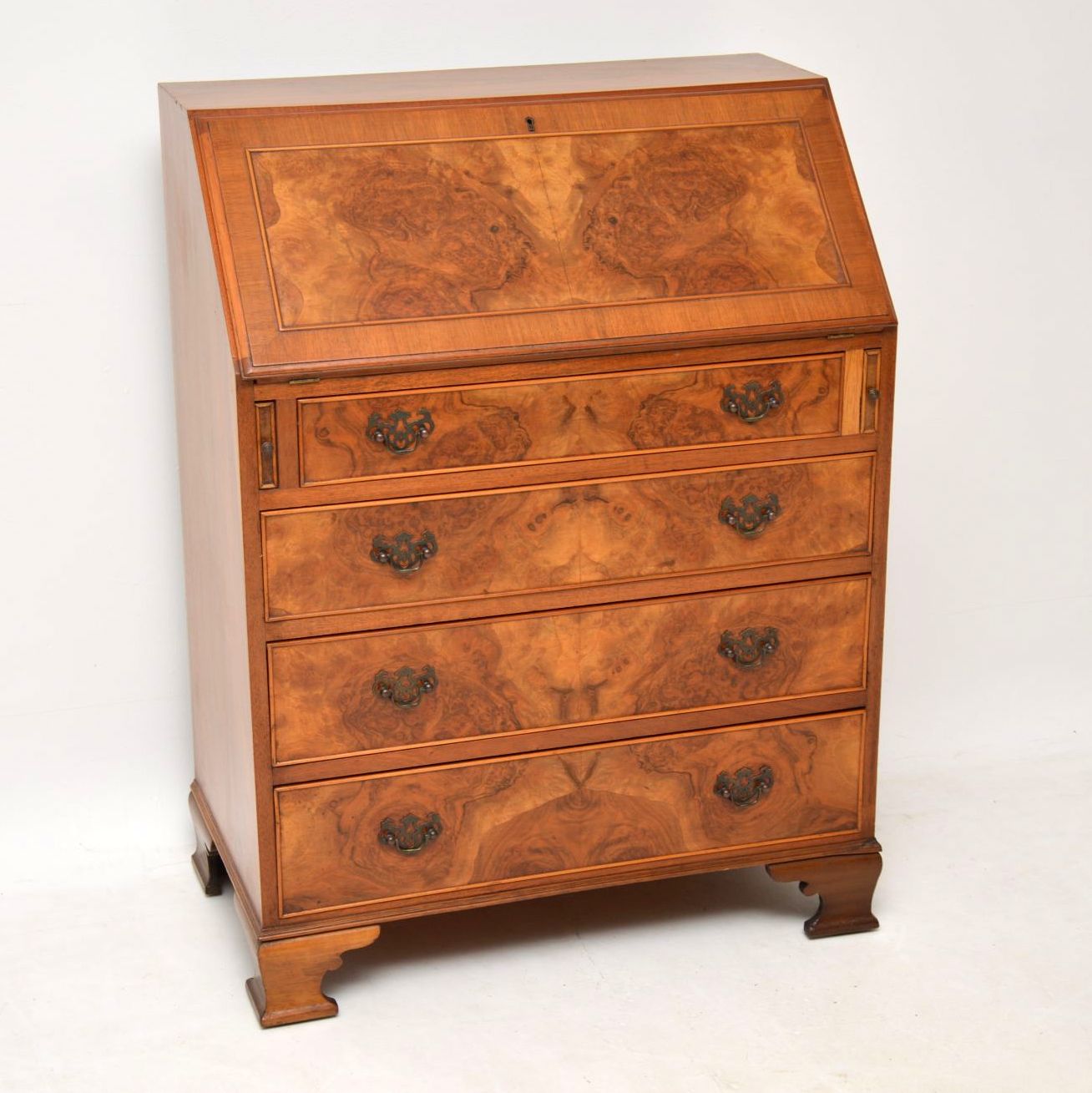 Burr Walnut Writing Bureau c.1920 (1 of 1) Burr Walnut Writing Bureau c.1920 (1 of 1)