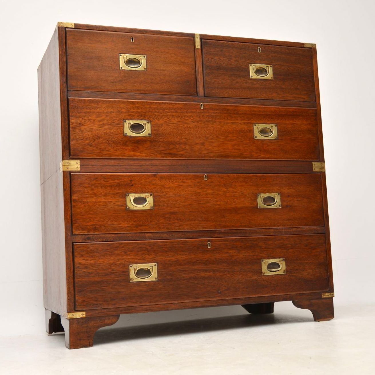 Mahogany Military Campaign Chest of Drawers c.1930 (1 of 1) Mahogany Military Campaign Chest of Drawers c.1930 (1 of 1)