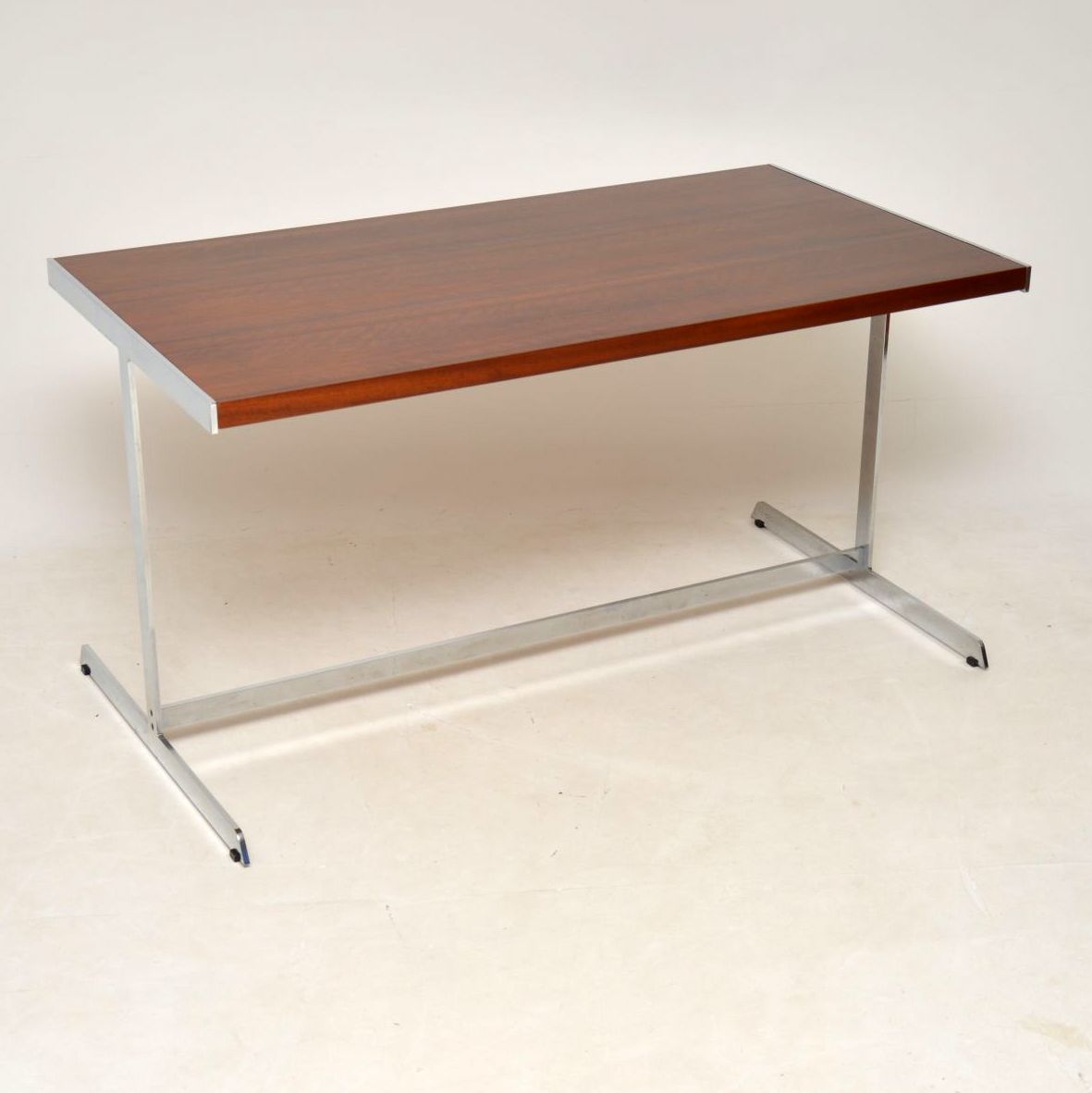 1970s Vintage Rosewood & Chrome Desk by Merrow Associates (1 of 1) 1970s Vintage Rosewood & Chrome Desk by Merrow Associates (1 of 1)