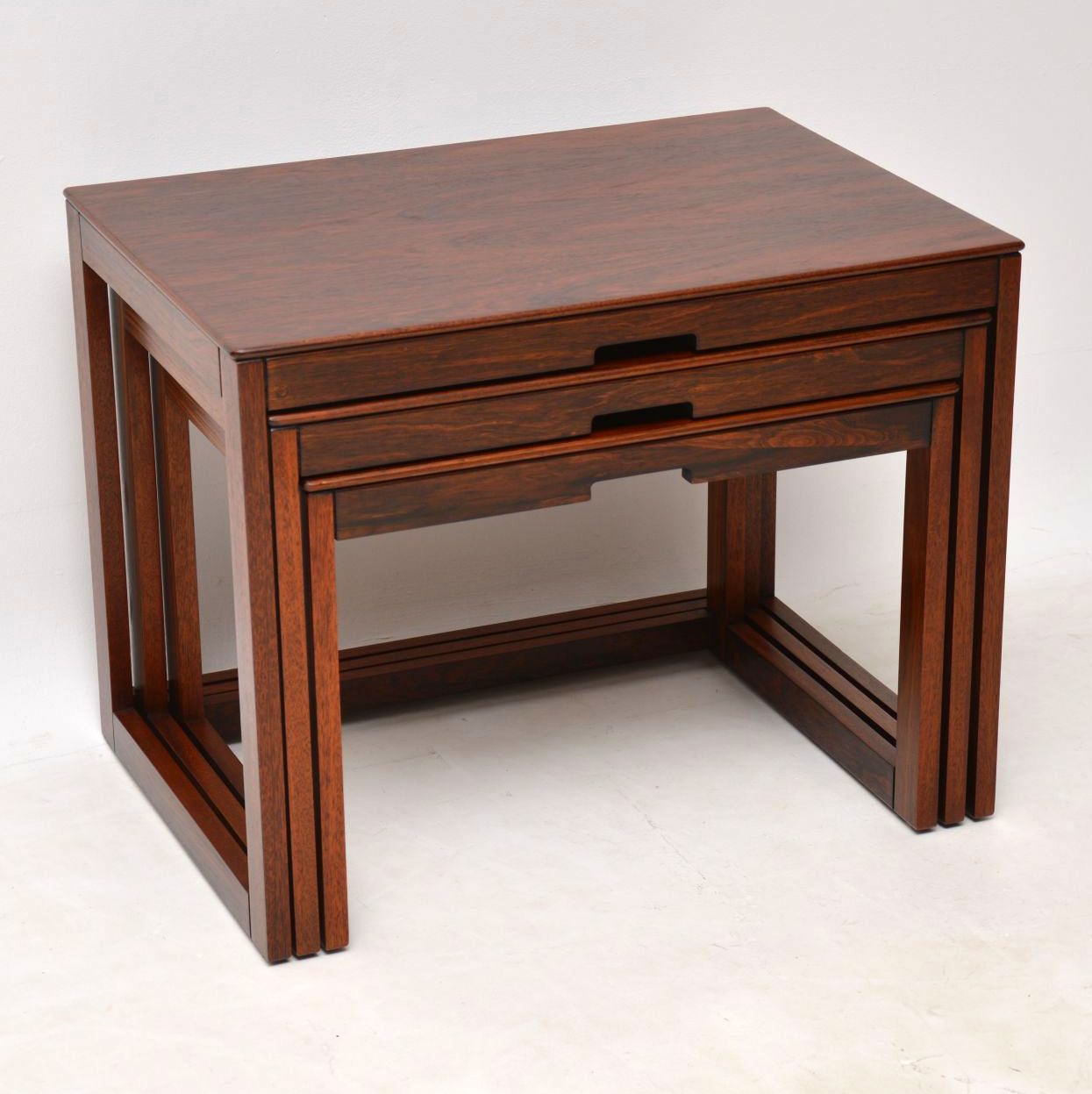 1960s Vintage Rosewood Nest of Tables (1 of 1) 1960s Vintage Rosewood Nest of Tables (1 of 1)