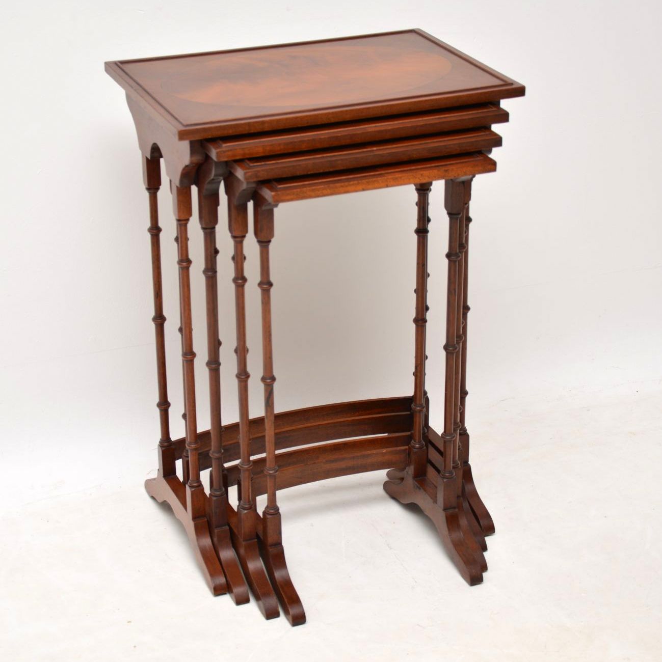 Regency Style Mahogany Nest of Four Tables c.1920 (1 of 1) Regency Style Mahogany Nest of Four Tables c.1920 (1 of 1)