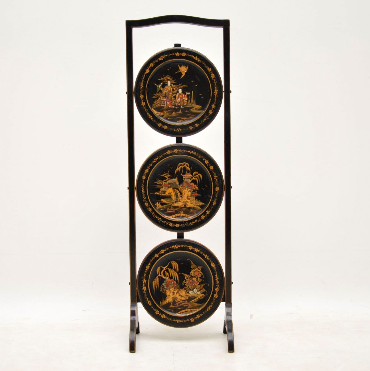 Antique Chinoiserie Cake Stand (1 of 1) Antique Chinoiserie Cake Stand (1 of 1)