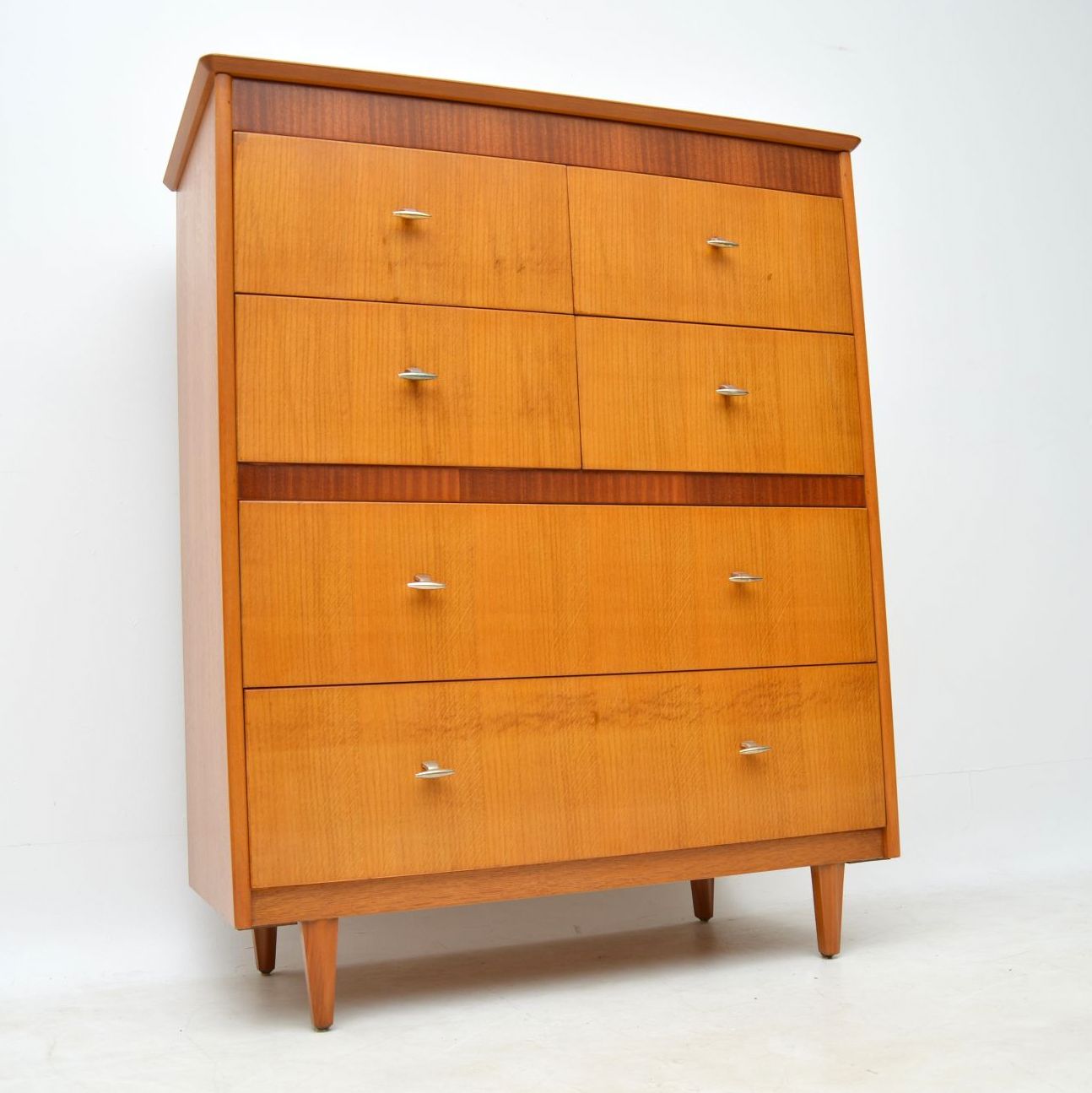1950s Vintage Oak Vanity Chest of Drawers (1 of 1)