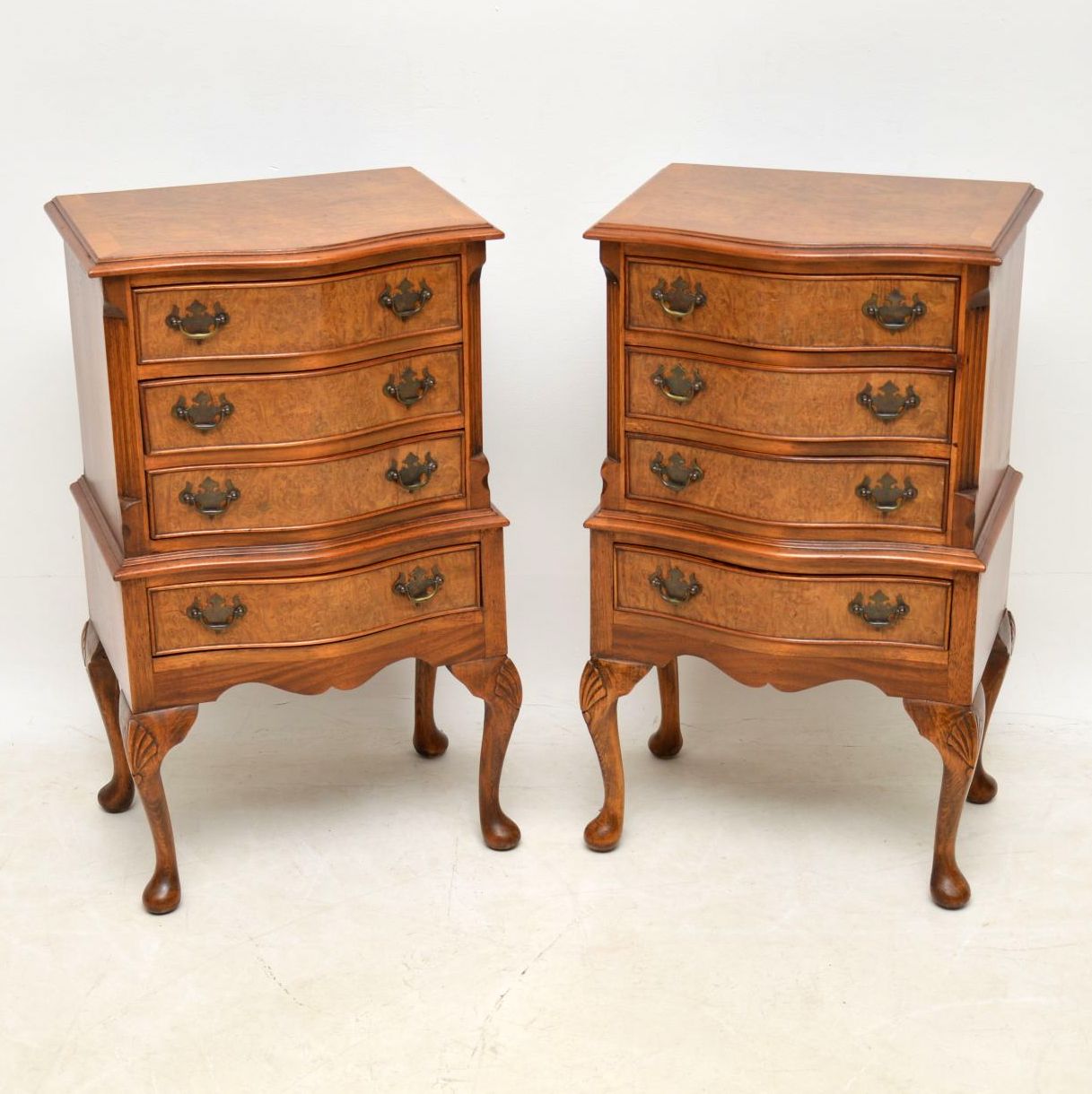 Pair of Burr Walnut Bedside Chests c.1930 (1 of 1) Pair of Burr Walnut Bedside Chests c.1930 (1 of 1)