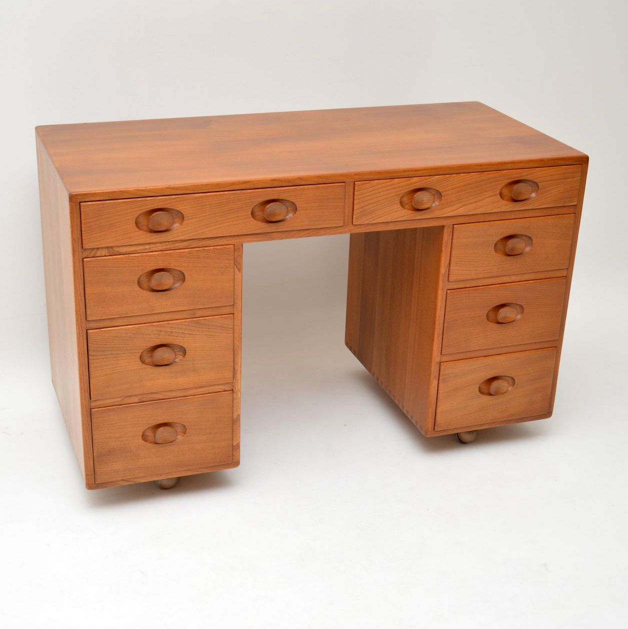 1960s Vintage Desk by Ercol in Solid Elm (1 of 1)