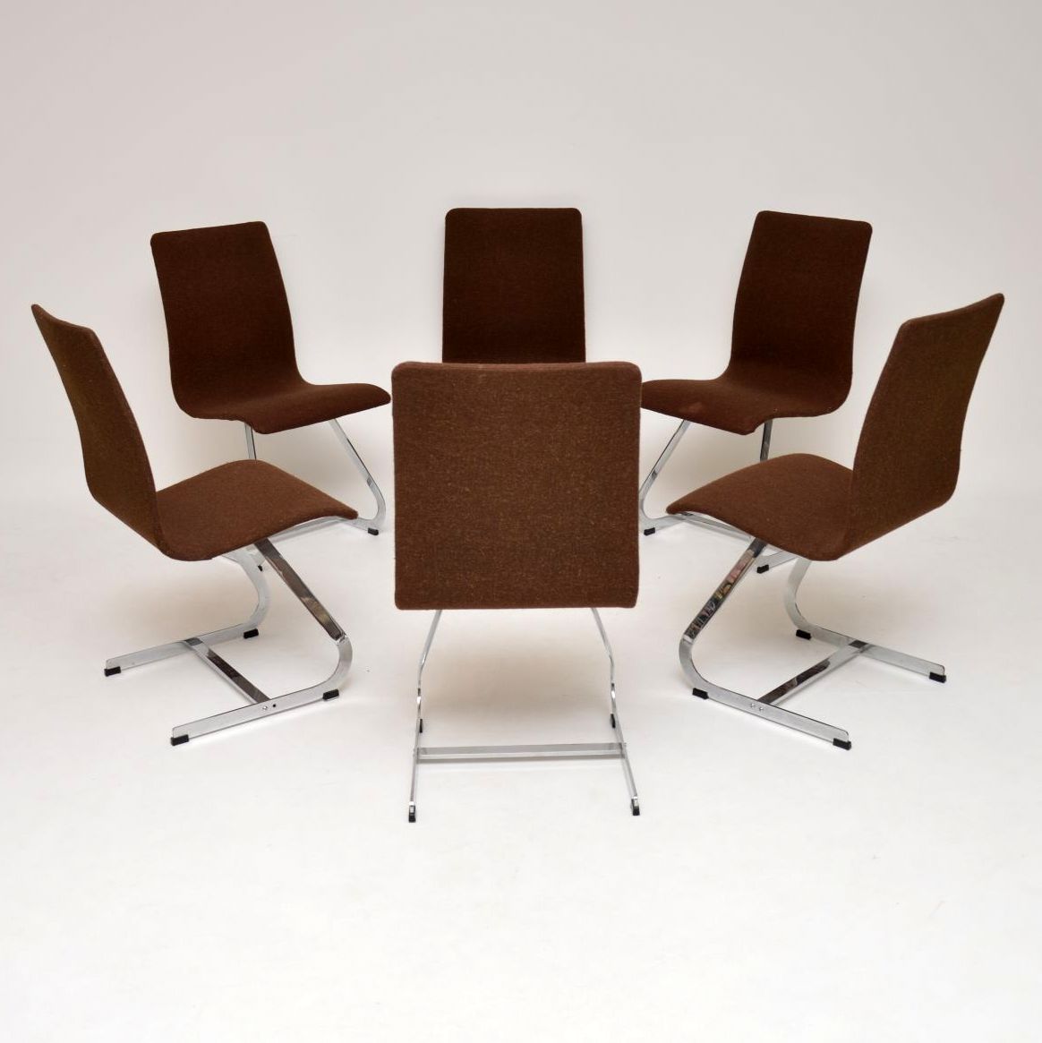 1960s Set of Vintage Chrome Dining Chairs by Merrow Associates (1 of 1)