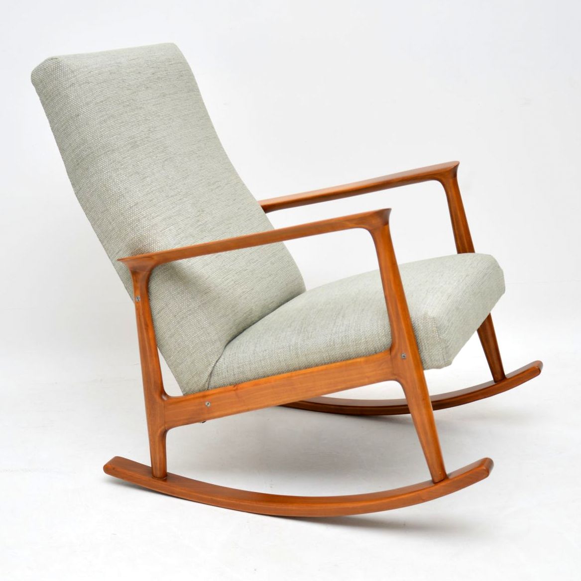 1960s Danish Cherry Wood Vintage Rocking Chair (1 of 1)