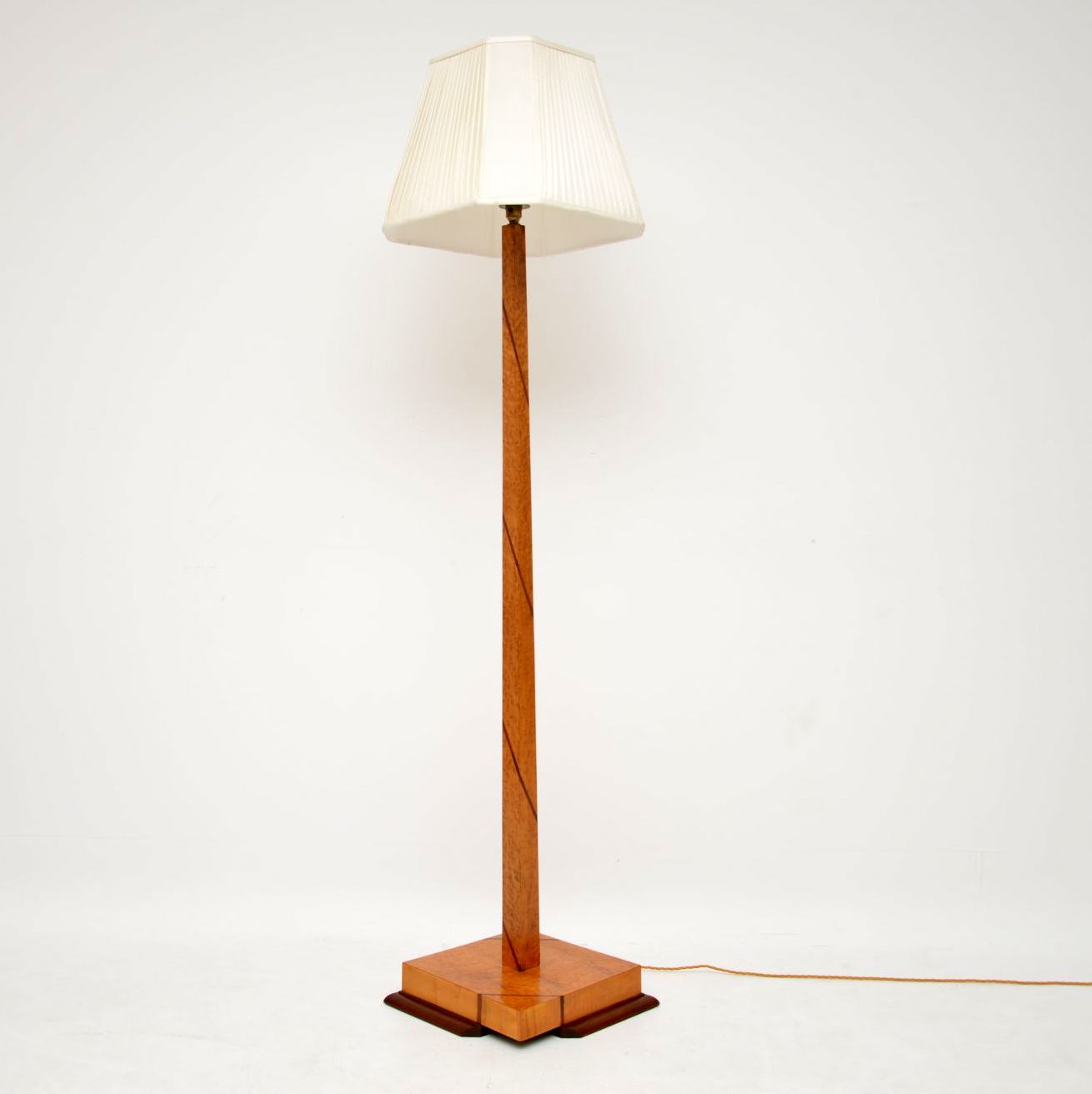 Art Deco Birdseye Maple & Walnut Lamp c.1925 (1 of 1) Art Deco Birdseye Maple & Walnut Lamp c.1925 (1 of 1)
