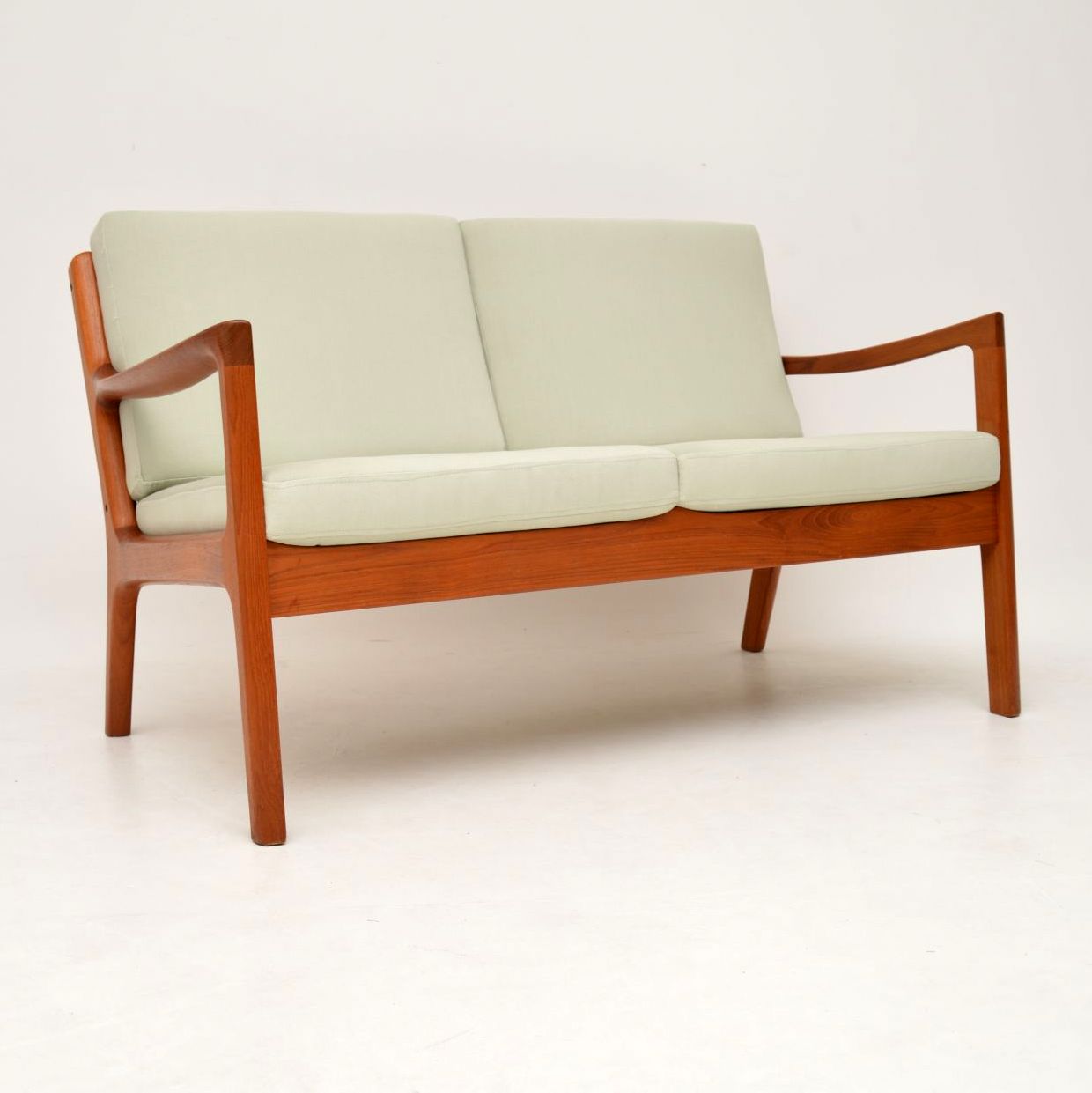 1960s Danish Teak Vintage 2 Seat Sofa by Ole Wanscher (1 of 1) 1960s Danish Teak Vintage 2 Seat Sofa by Ole Wanscher (1 of 1)