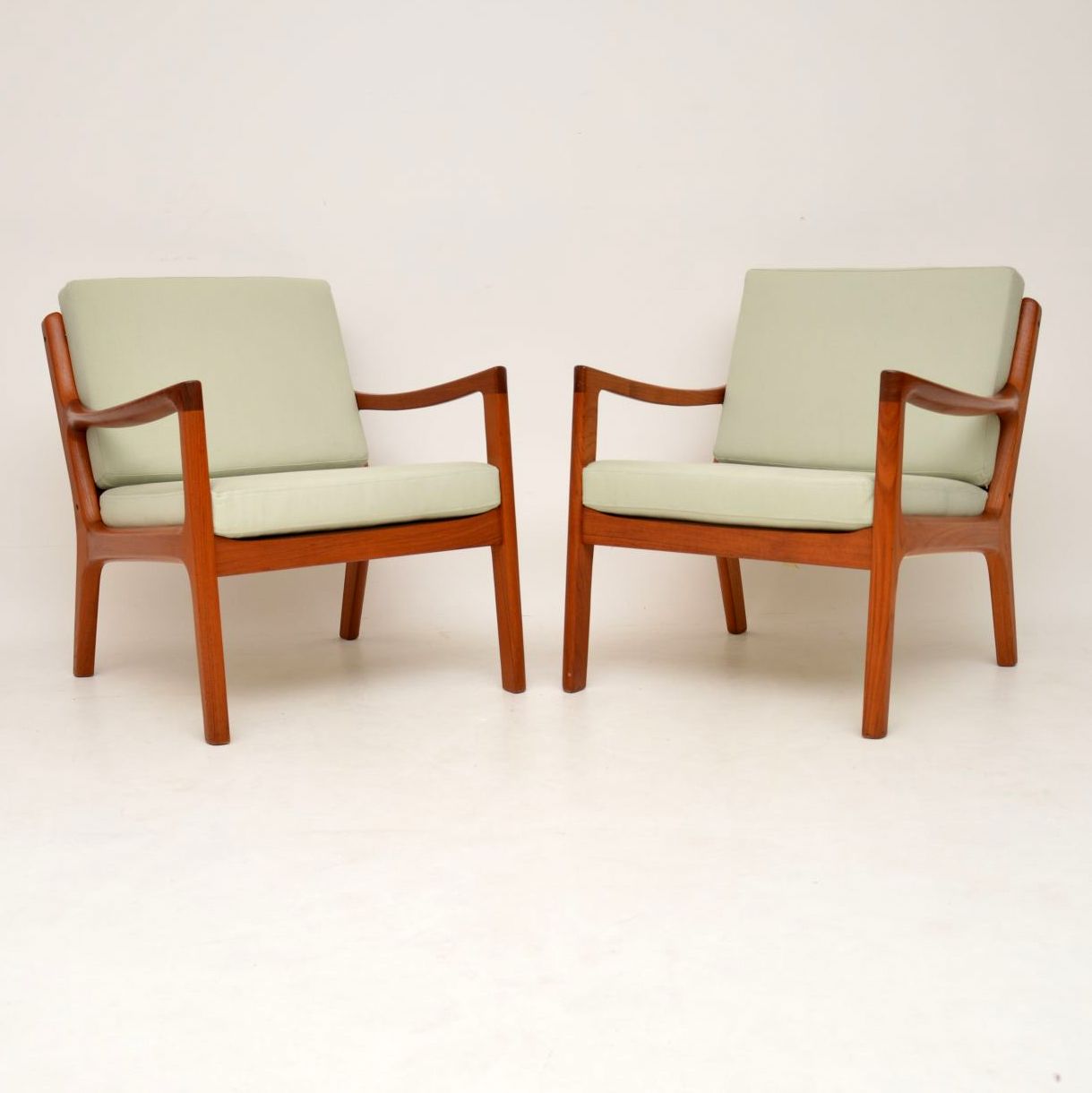 1960s Pair of Danish Teak Armchairs by Ole Wanscher (1 of 1) 1960s Pair of Danish Teak Armchairs by Ole Wanscher (1 of 1)