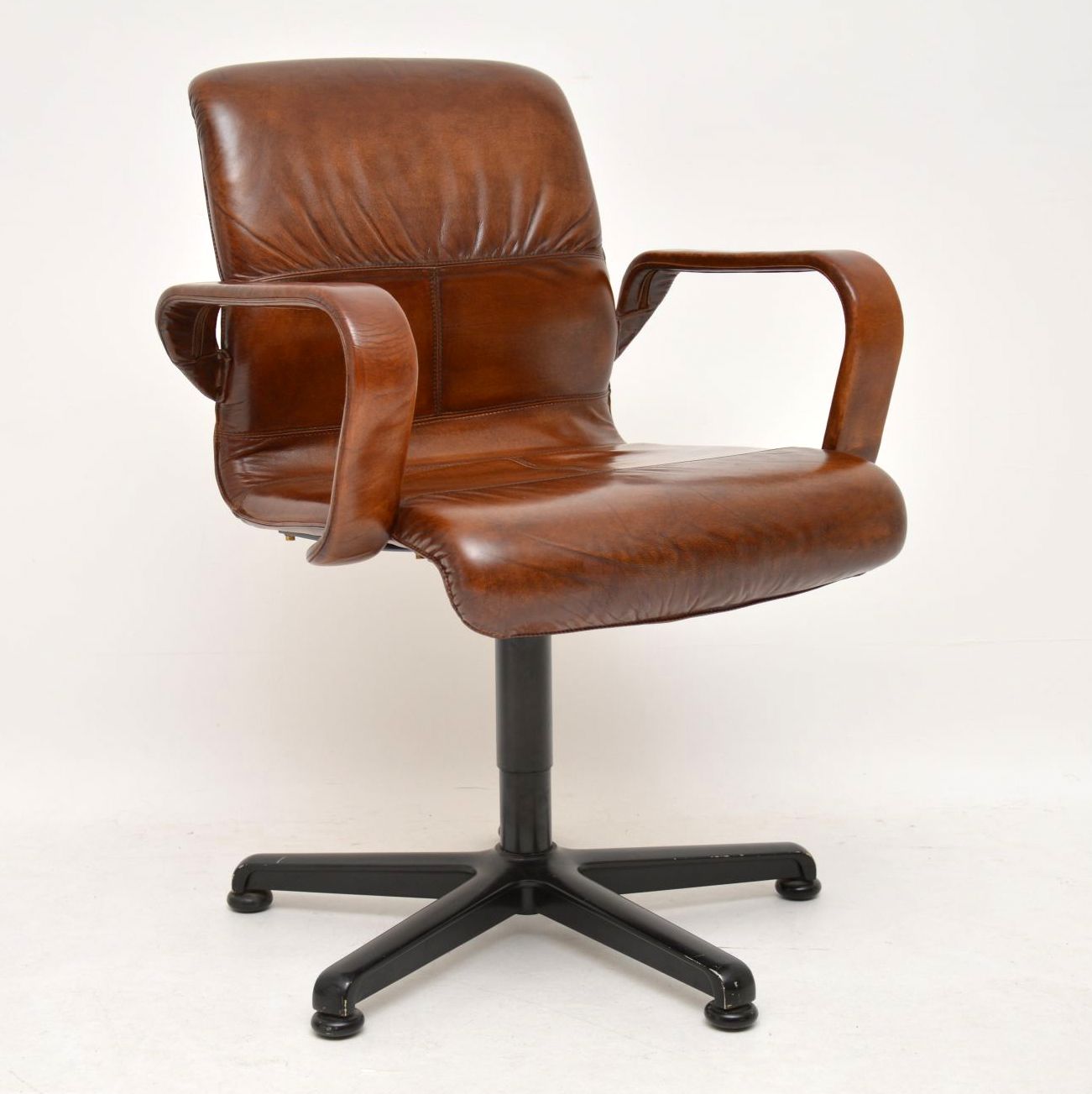 1970’S Vintage Leather Swivel Desk Chair (1 of 1) 1970’S Vintage Leather Swivel Desk Chair (1 of 1)