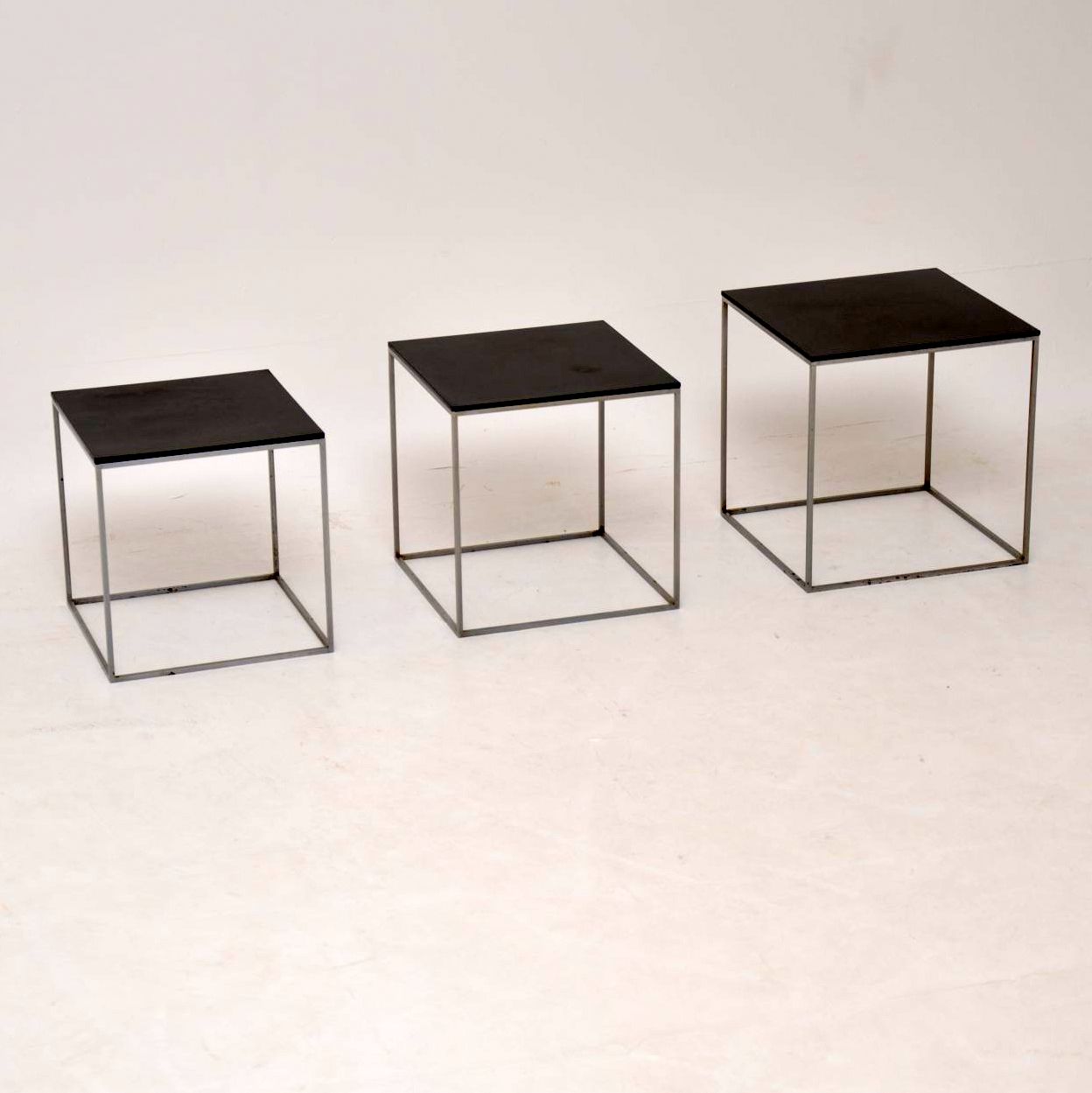 1950s Vintage Danish Pk71 Nest of Tables by Poul Kjaerholm (1 of 1) 1950s Vintage Danish Pk71 Nest of Tables by Poul Kjaerholm (1 of 1)