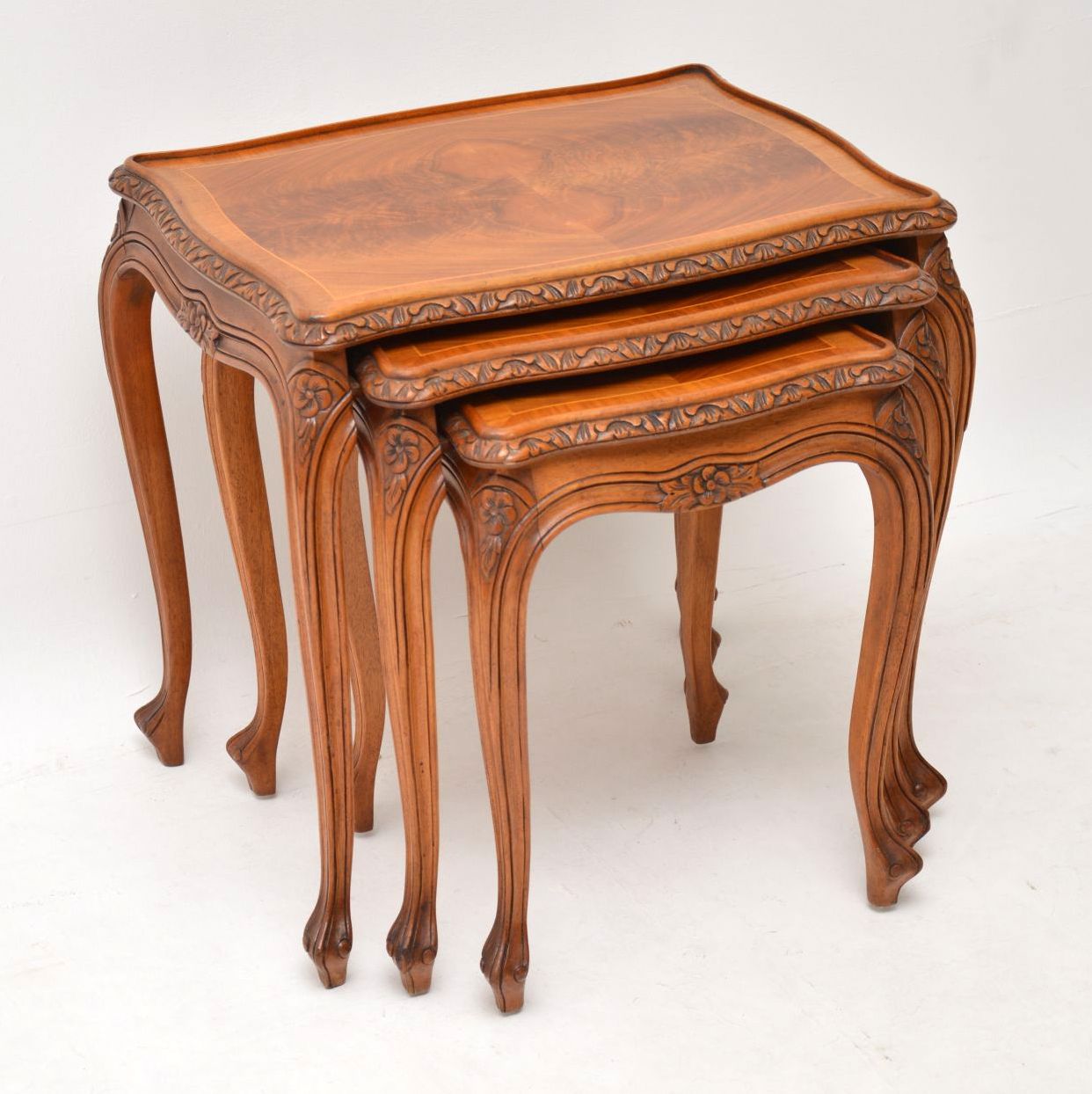 French Walnut Nest of Tables c.1930 (1 of 1) French Walnut Nest of Tables c.1930 (1 of 1)