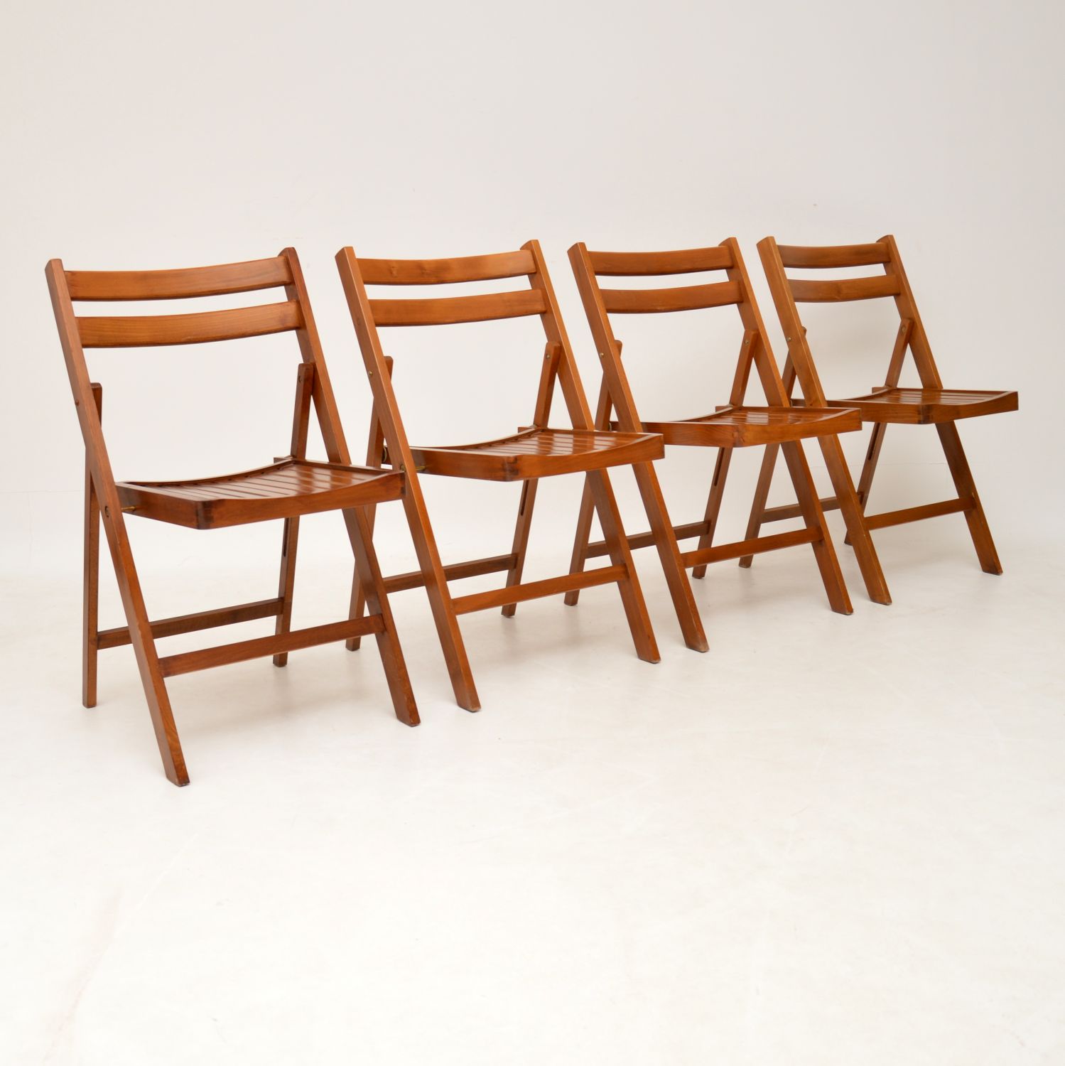 1960s Vintage Set of Four Folding Dining Chairs (1 of 1)