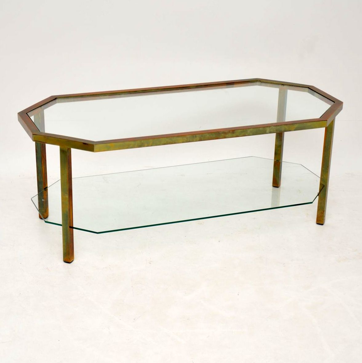 Vintage Brass & Glass Coffee Table (1 of 1)