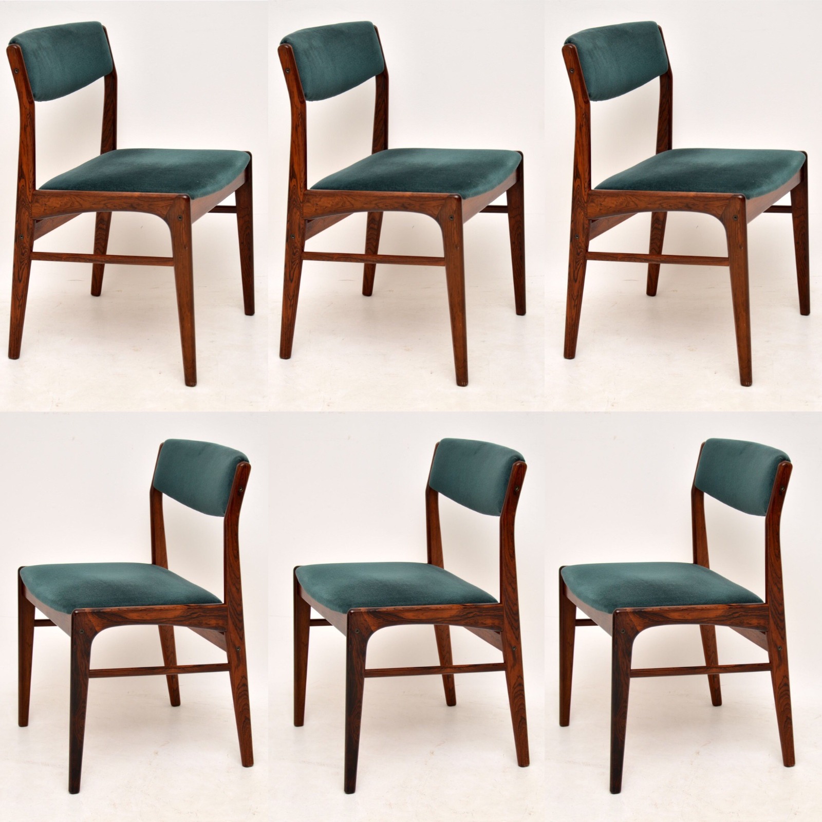 1960s Set of 6 Vintage Danish Rosewood Dining Chairs (1 of 1)