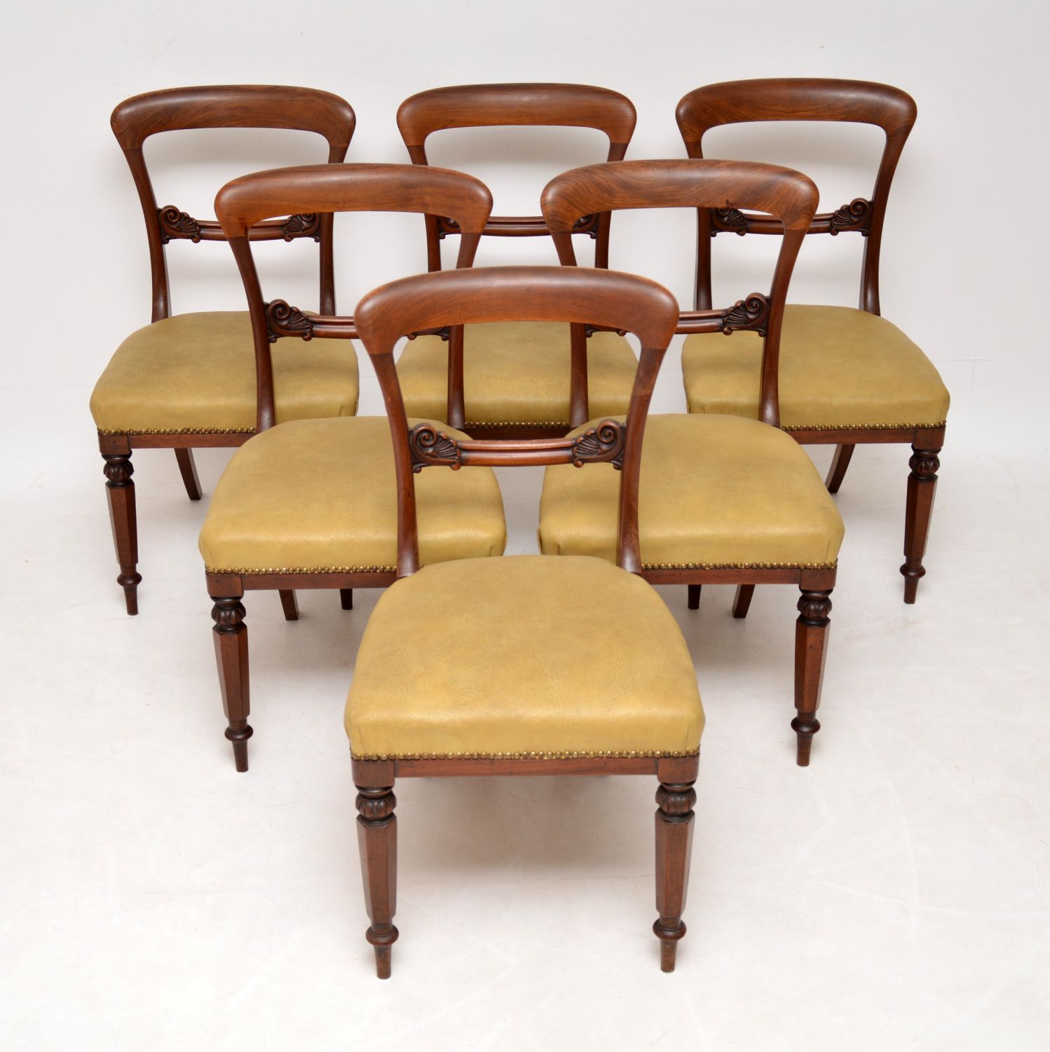 Set of 6 Antique William IV Mahogany Dining Chairs (1 of 1)
