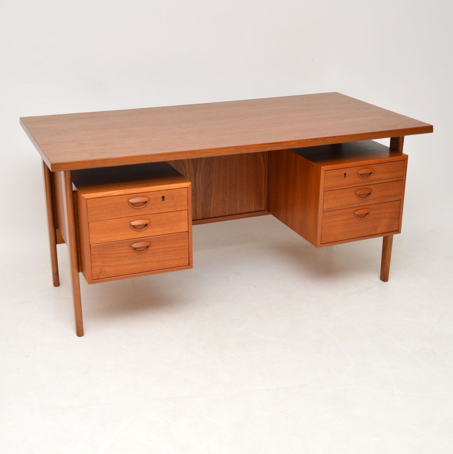 1960s Danish Vintage Teak Desk by Kai Kristiansen (1 of 1)