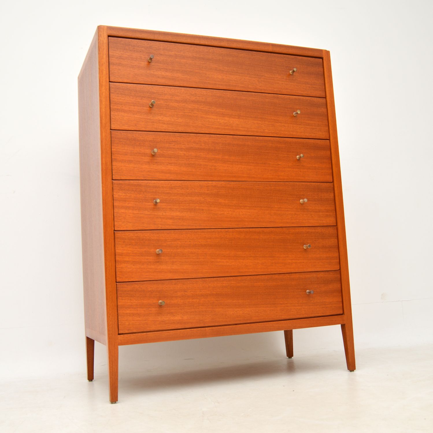 1960s Vintage Mahogany Tall Boy Chest of Drawers (1 of 1)