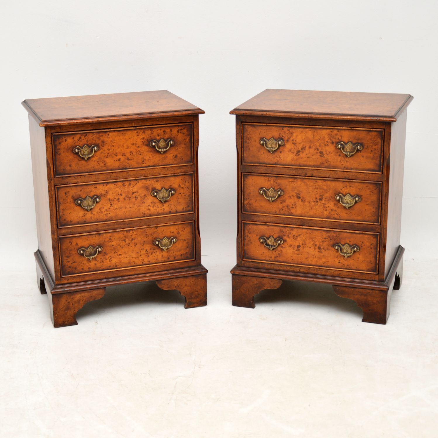 Pair of Burr Walnut Bedside Chests c.1930 (1 of 1)