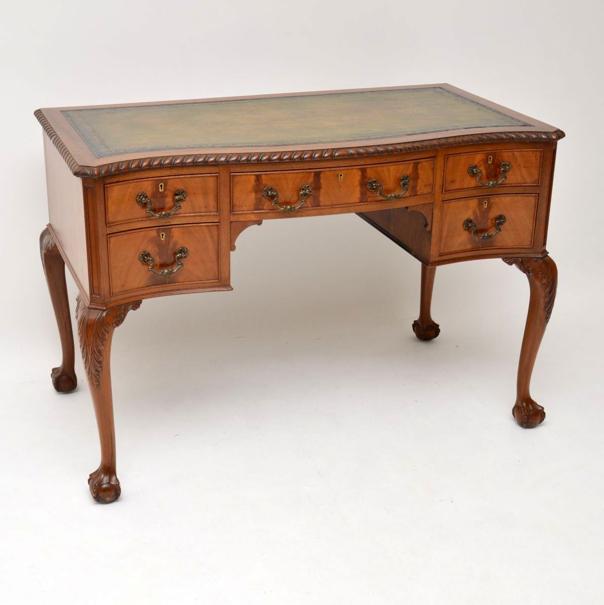 Antique Mahogany Leather Top Desk (1 of 1) Antique Mahogany Leather Top Desk (1 of 1)