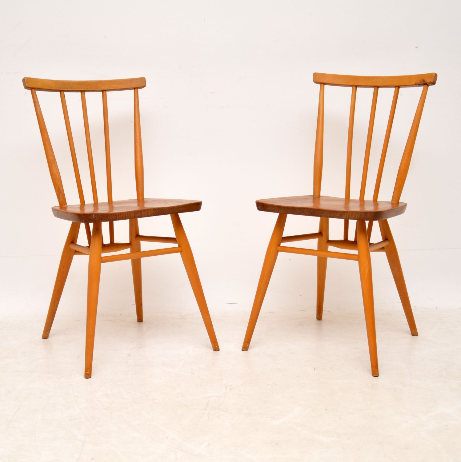 1960s Pair of Vintage Ercol Dining Chairs (1 of 1)
