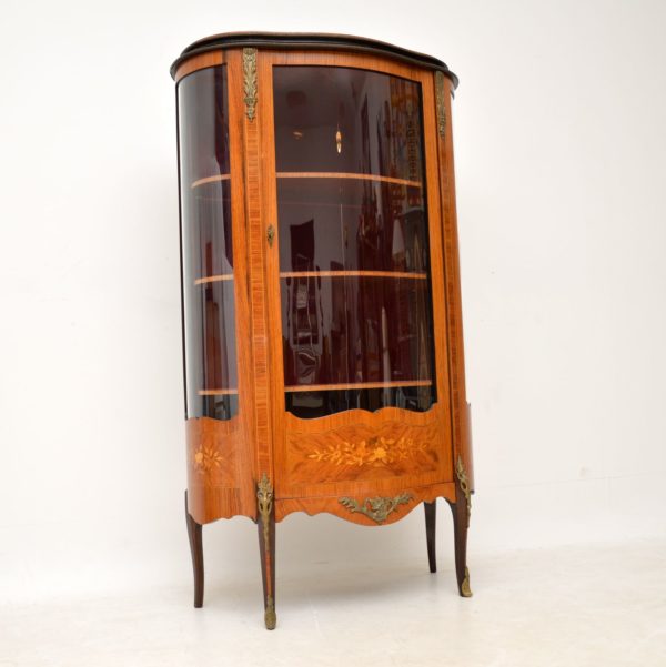 French Inlaid Marquetry Display Cabinet c.1930 (1 of 9) French Inlaid Marquetry Display Cabinet c.1930 (1 of 9)