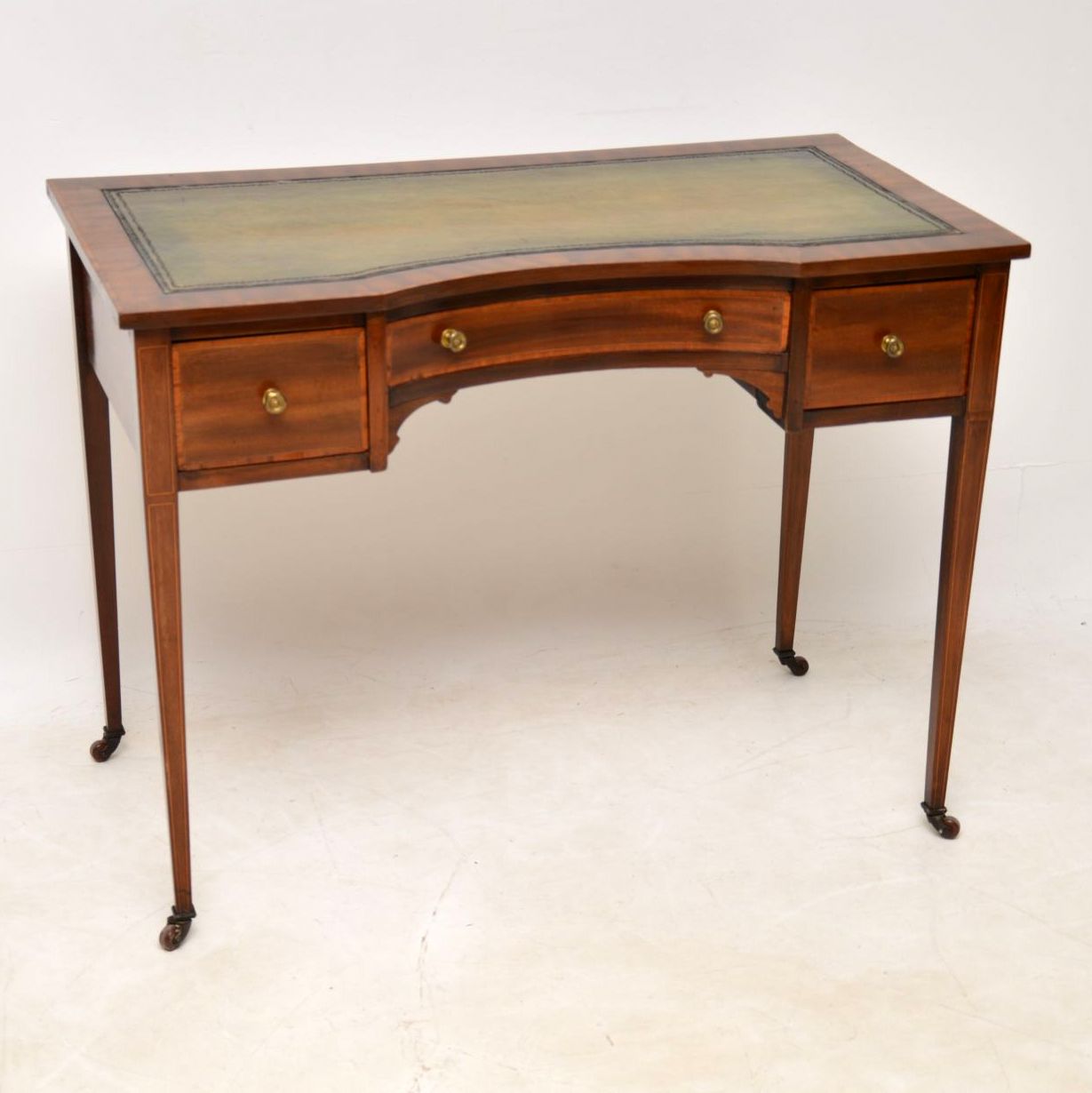 Antique Edwardian Inlaid Mahogany Writing Table / Desk (1 of 12) Antique Edwardian Inlaid Mahogany Writing Table / Desk (1 of 12)