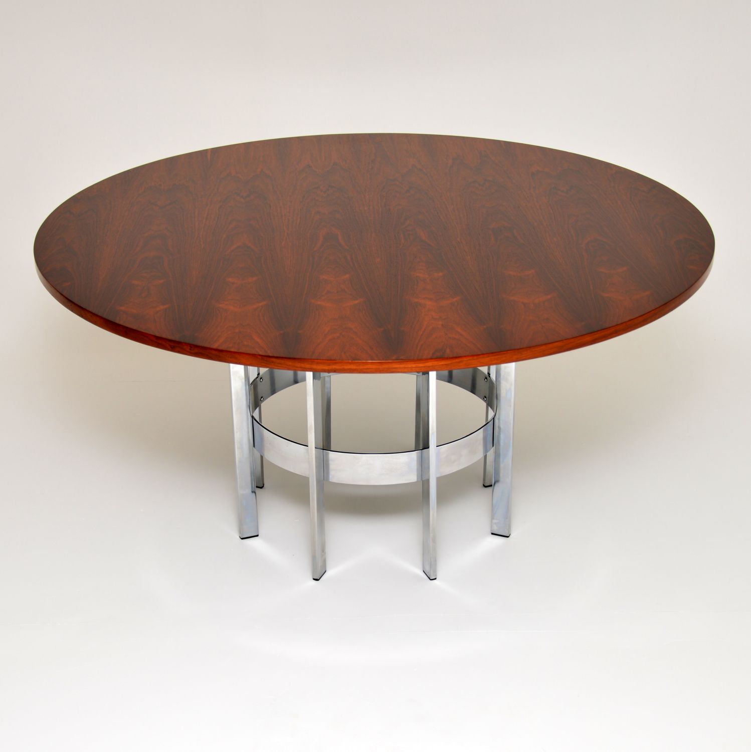 Rosewood & Chrome Dining Table by Merrow Associates (1 of 10) Rosewood & Chrome Dining Table by Merrow Associates (1 of 10)