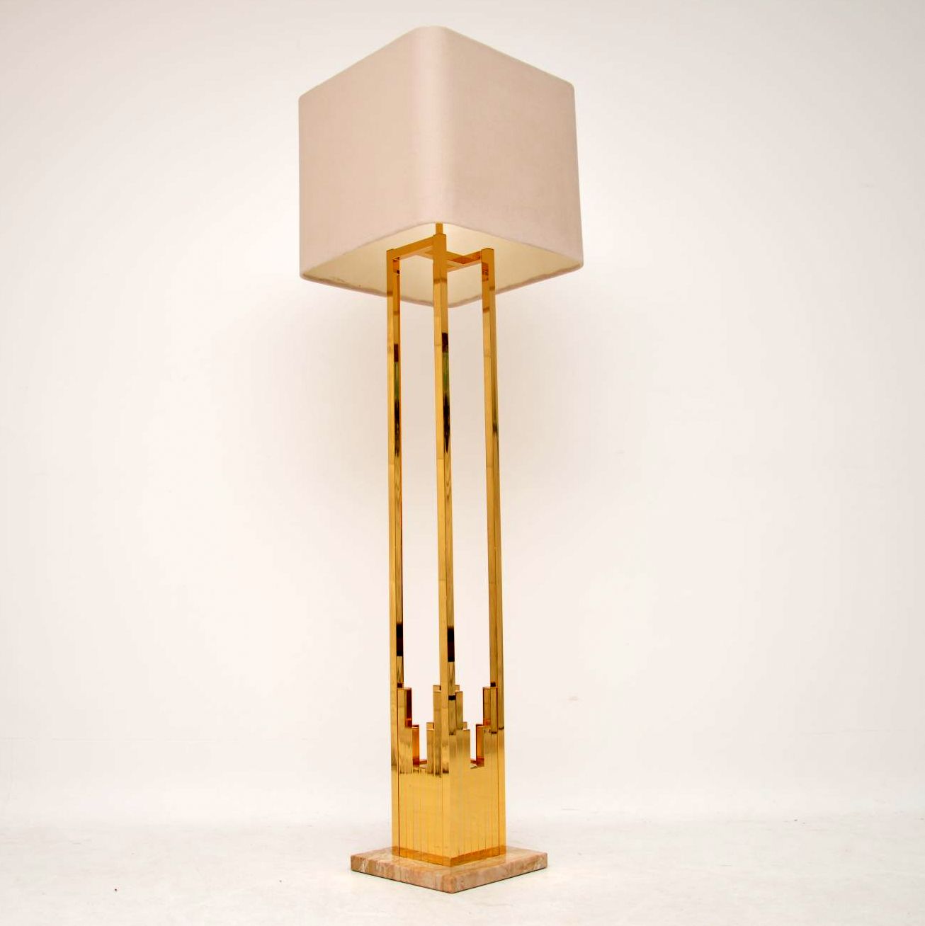 1970s Vintage Italian Brass & Marble Lamp by F. Fabbian (1 of 10)