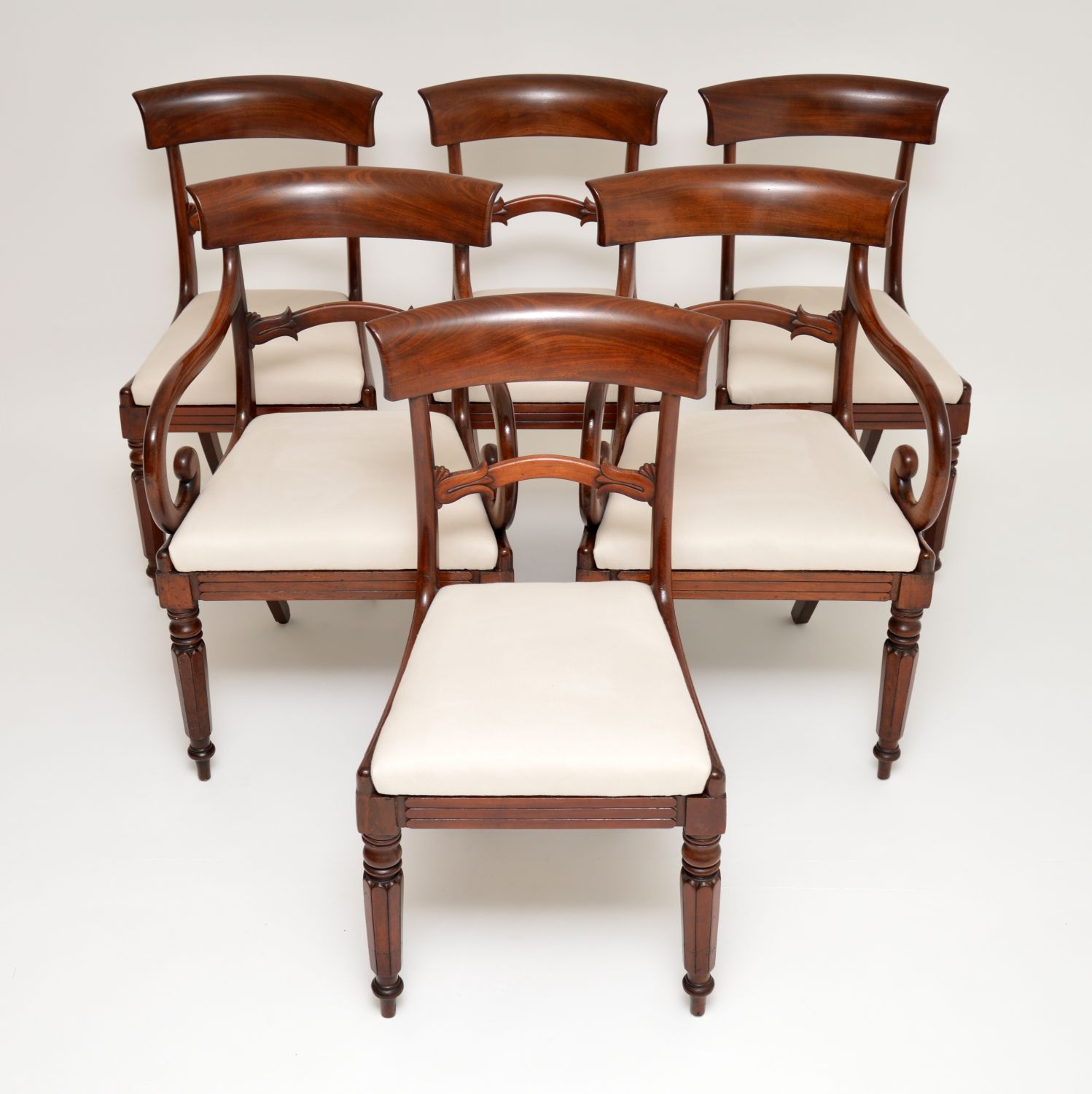 Antique Victorian Mahogany Dining Chairs (1 of 13)