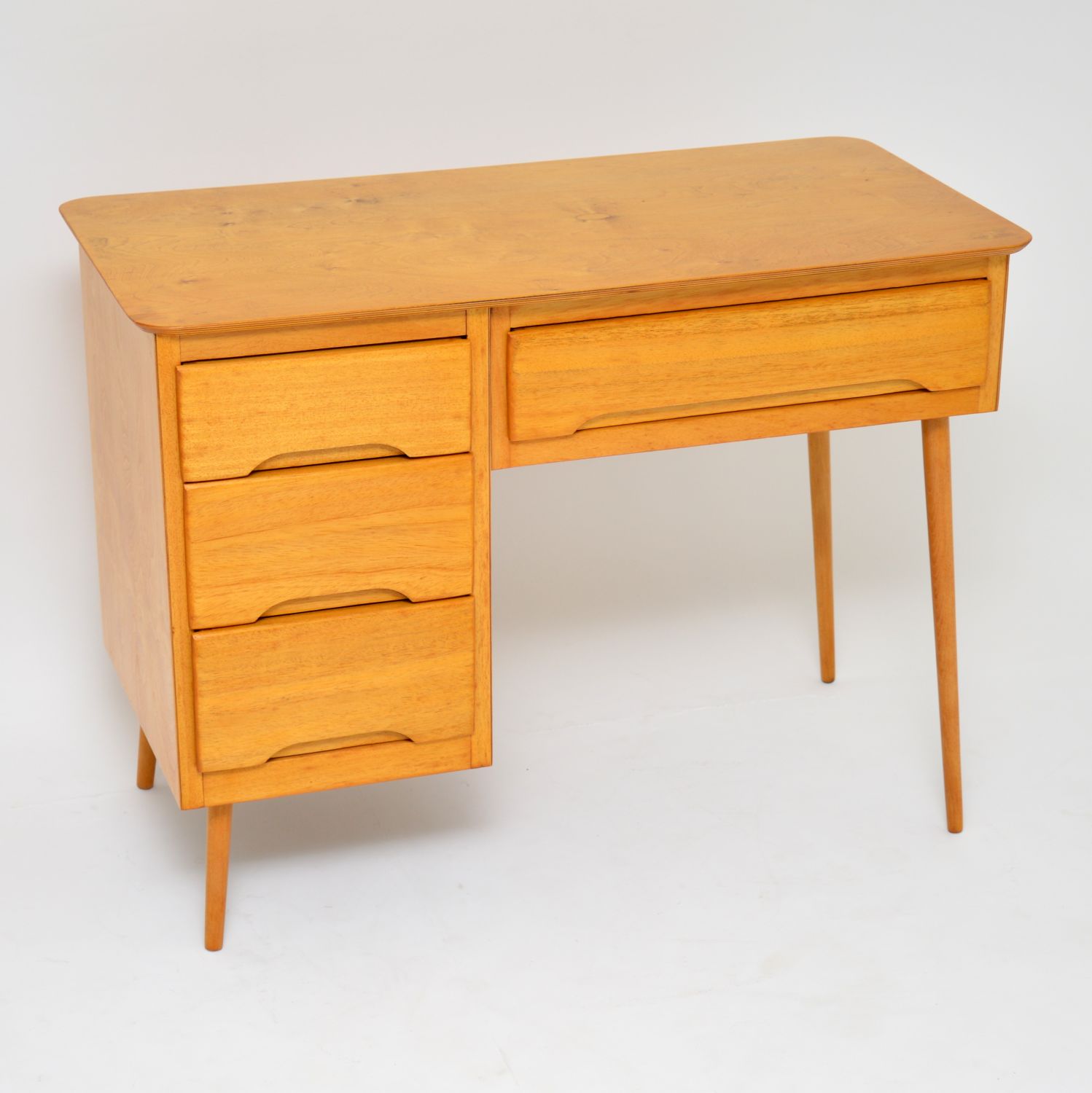 1950s Vintage Satinwood Desk (1 of 11)