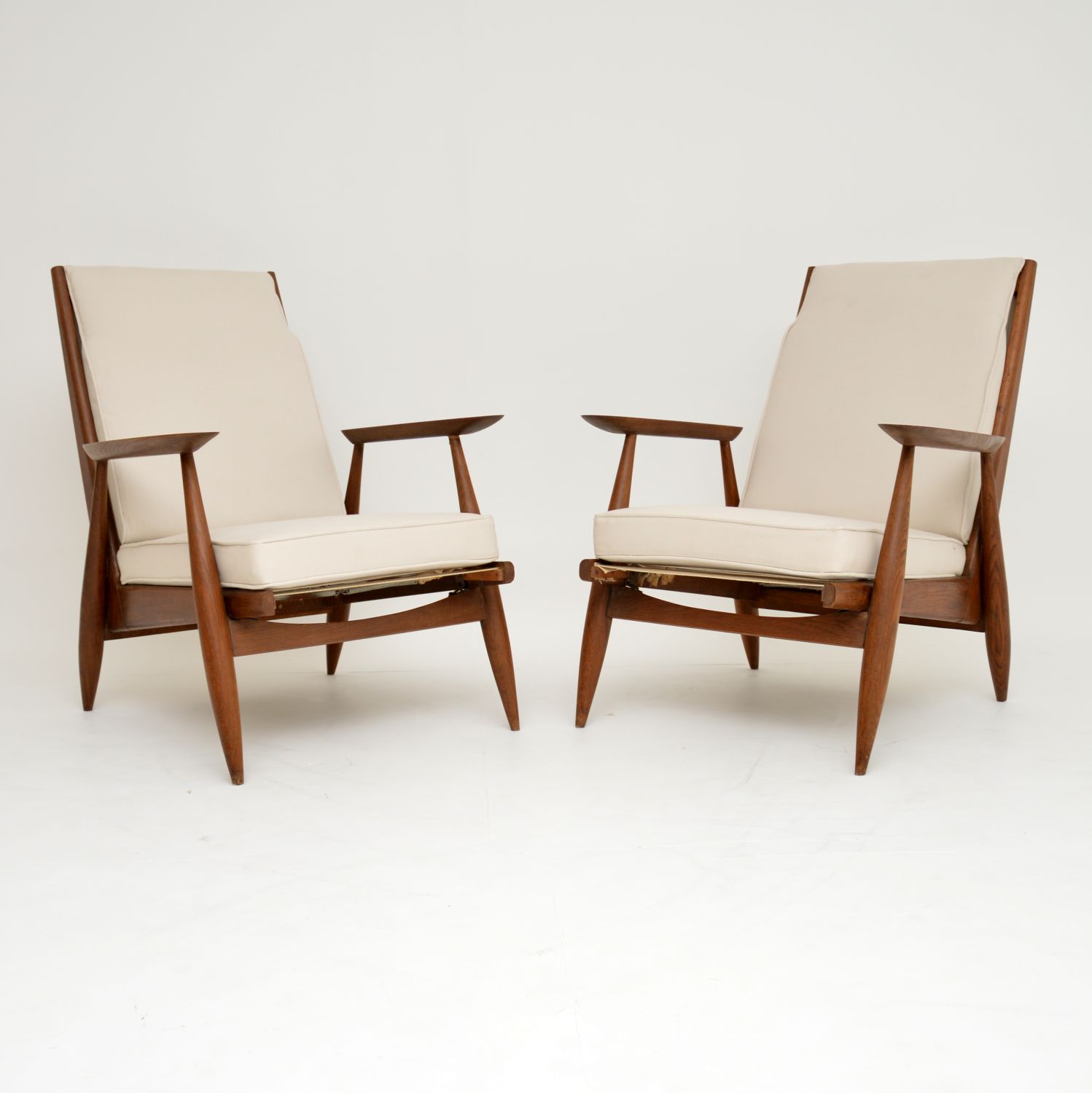 1960s Pair of Danish Oak Armchairs (1 of 12)