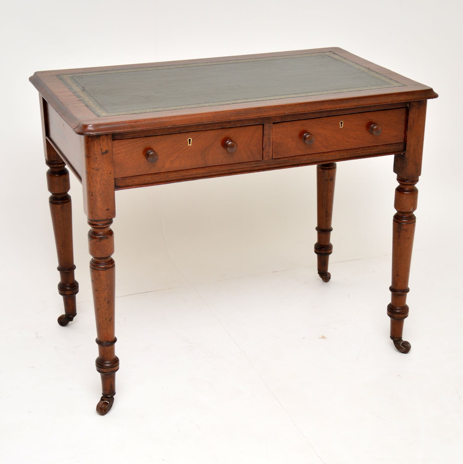 Antique Victorian Mahogany Leather Top Writing Table / Desk (1 of 10) Antique Victorian Mahogany Leather Top Writing Table / Desk (1 of 10)