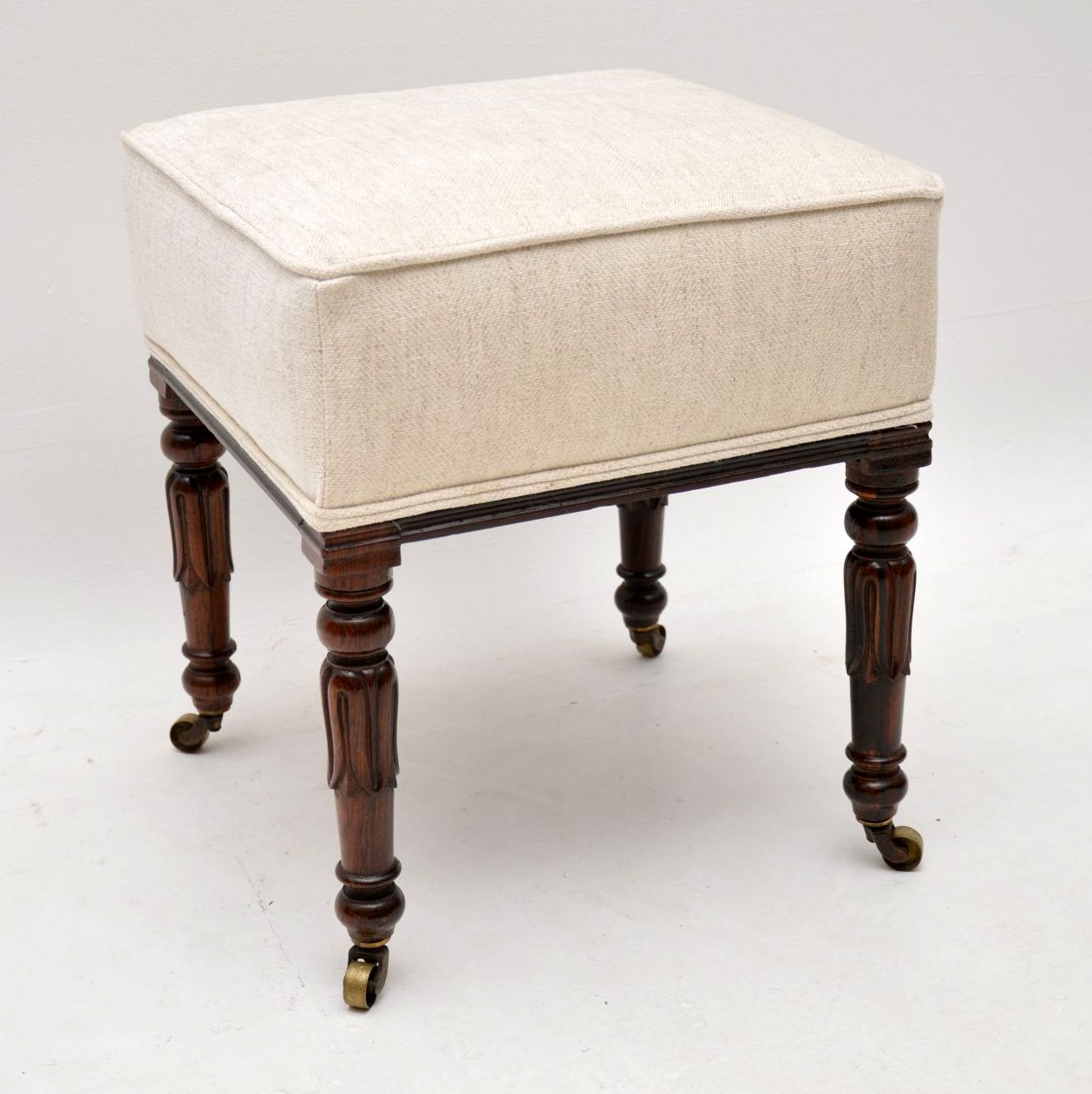 Antique William IV Rosewood Stool (1 of 1) Antique William IV Rosewood Stool (1 of 1)