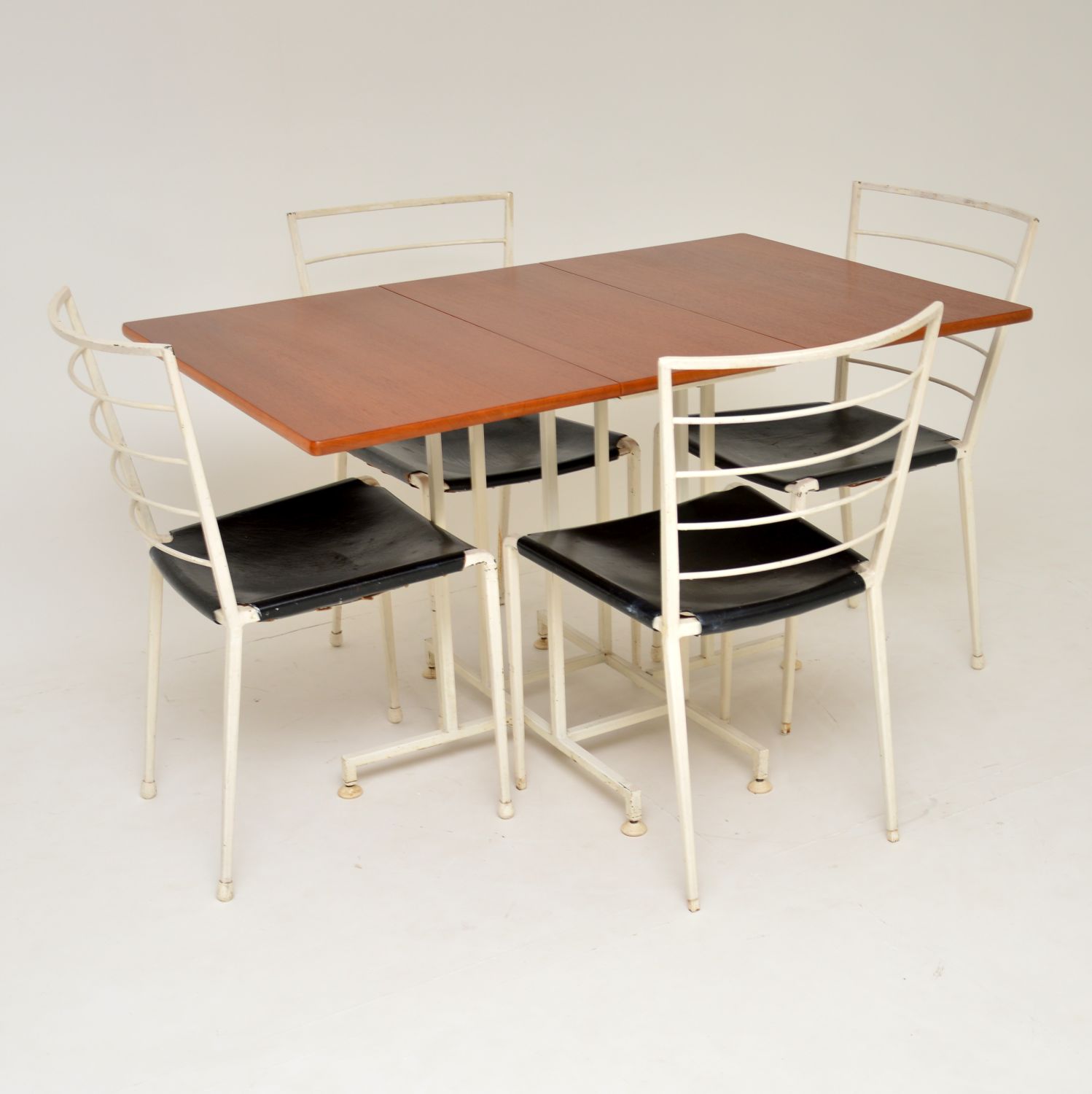 1960s Ladderax Teak Dining Table & 4 Chairs (1 of 13)