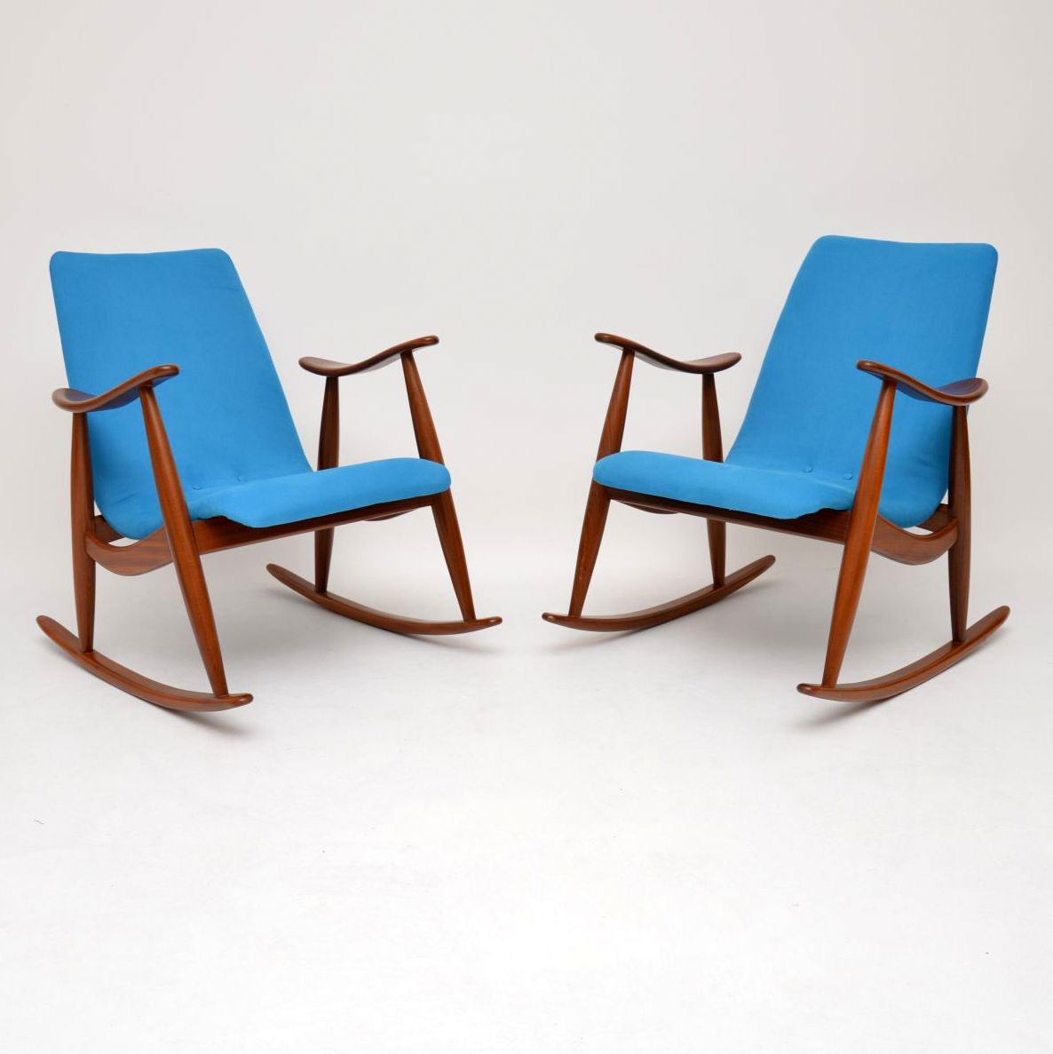 1960s Pair of Vintage Rocking Armchairs by Louis Van Teeffelen (1 of 11)
