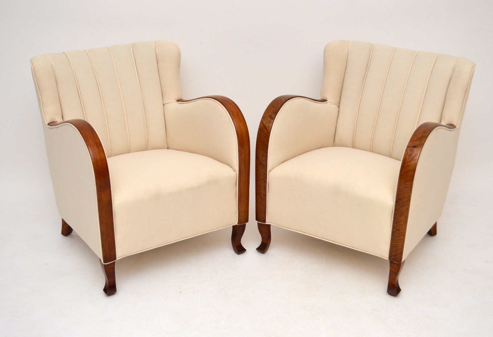 Pair of Swedish Art Deco Satin Birch Armchairs (1 of 1) Pair of Swedish Art Deco Satin Birch Armchairs (1 of 1)