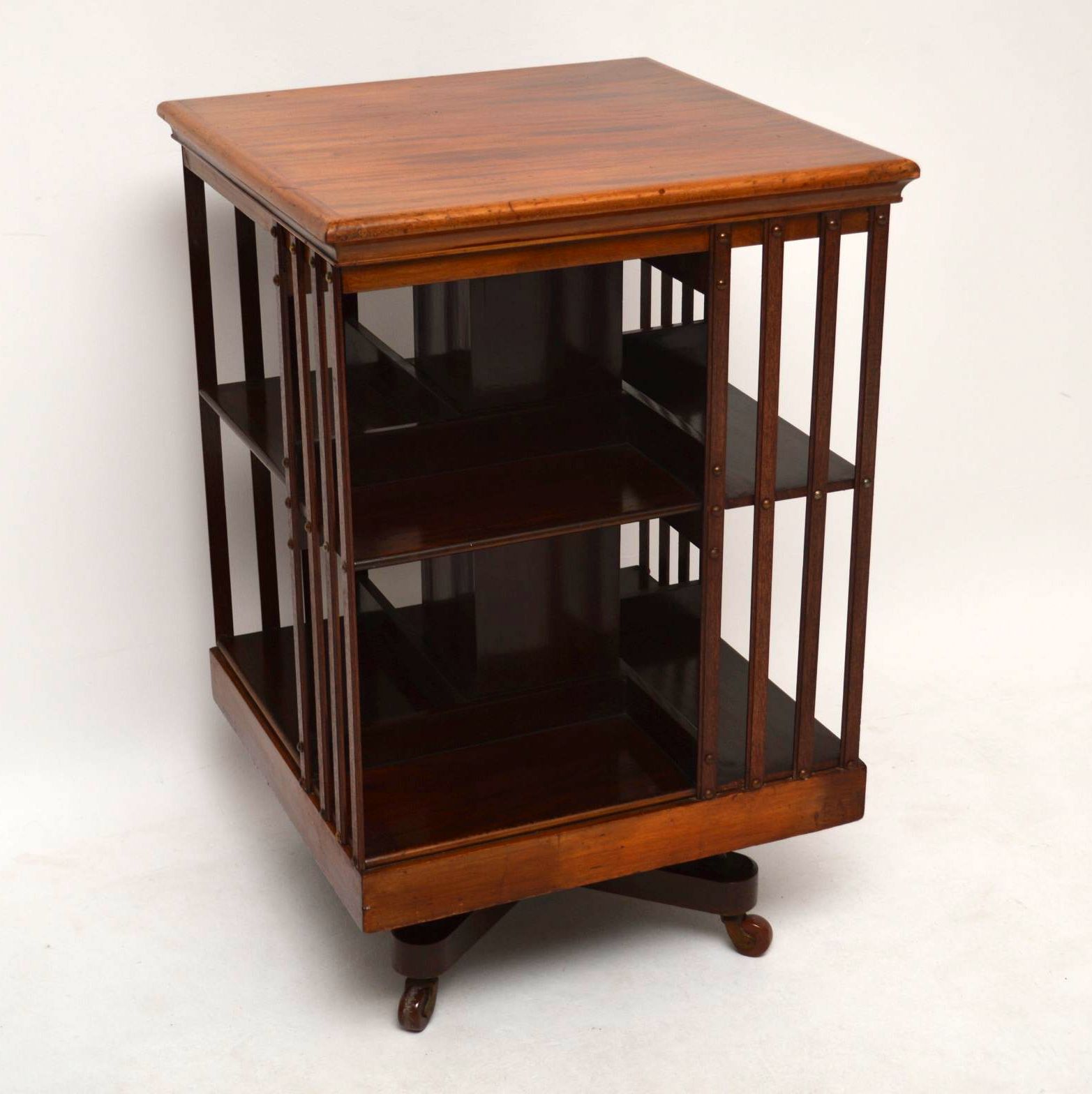 Antique Solid Mahogany Revolving Bookcase c.1890 (1 of 1) Antique Solid Mahogany Revolving Bookcase c.1890 (1 of 1)