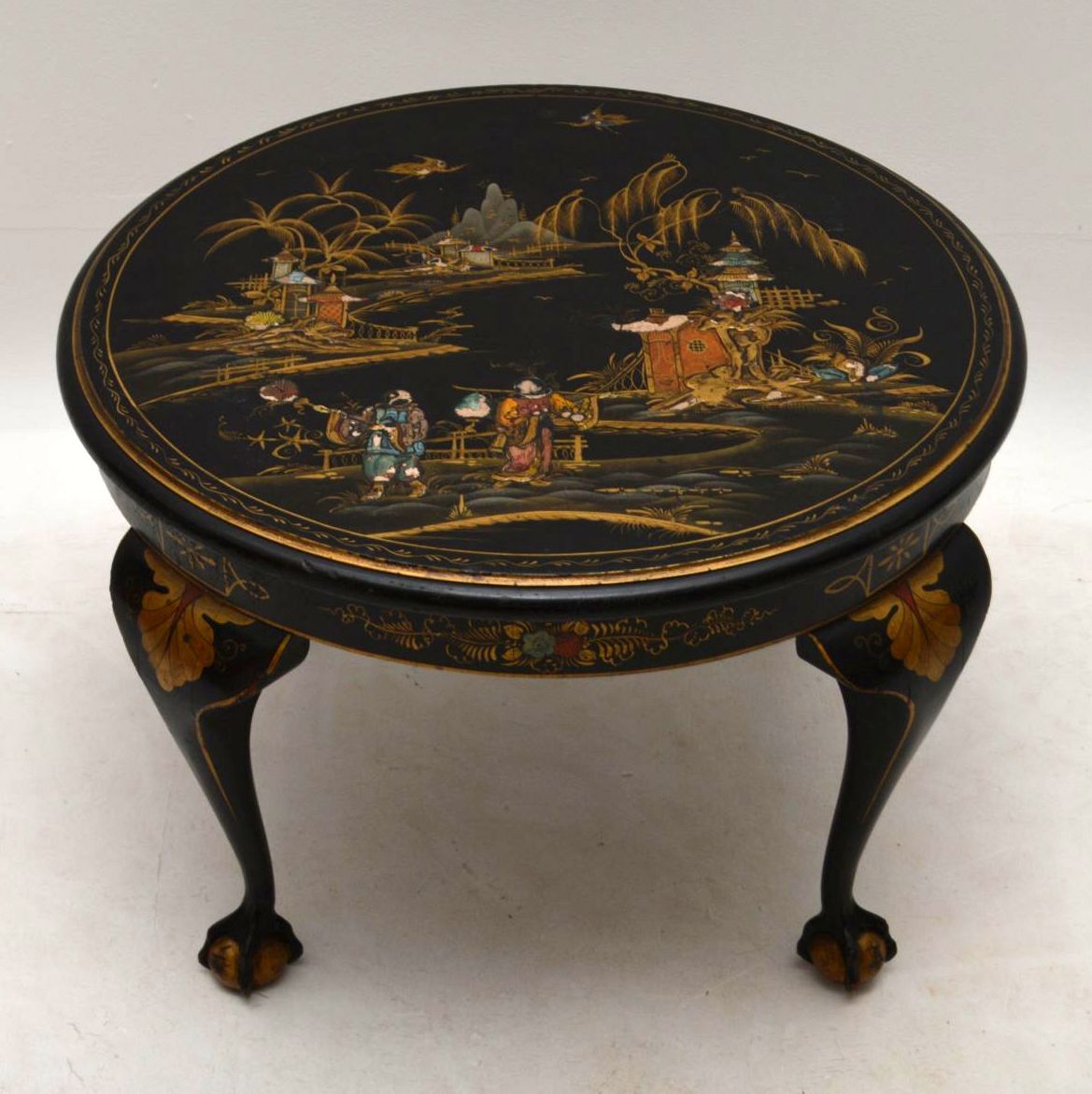 Antique Chinoiserie Lacquered Coffee Table (1 of 1) Antique Chinoiserie Lacquered Coffee Table (1 of 1)